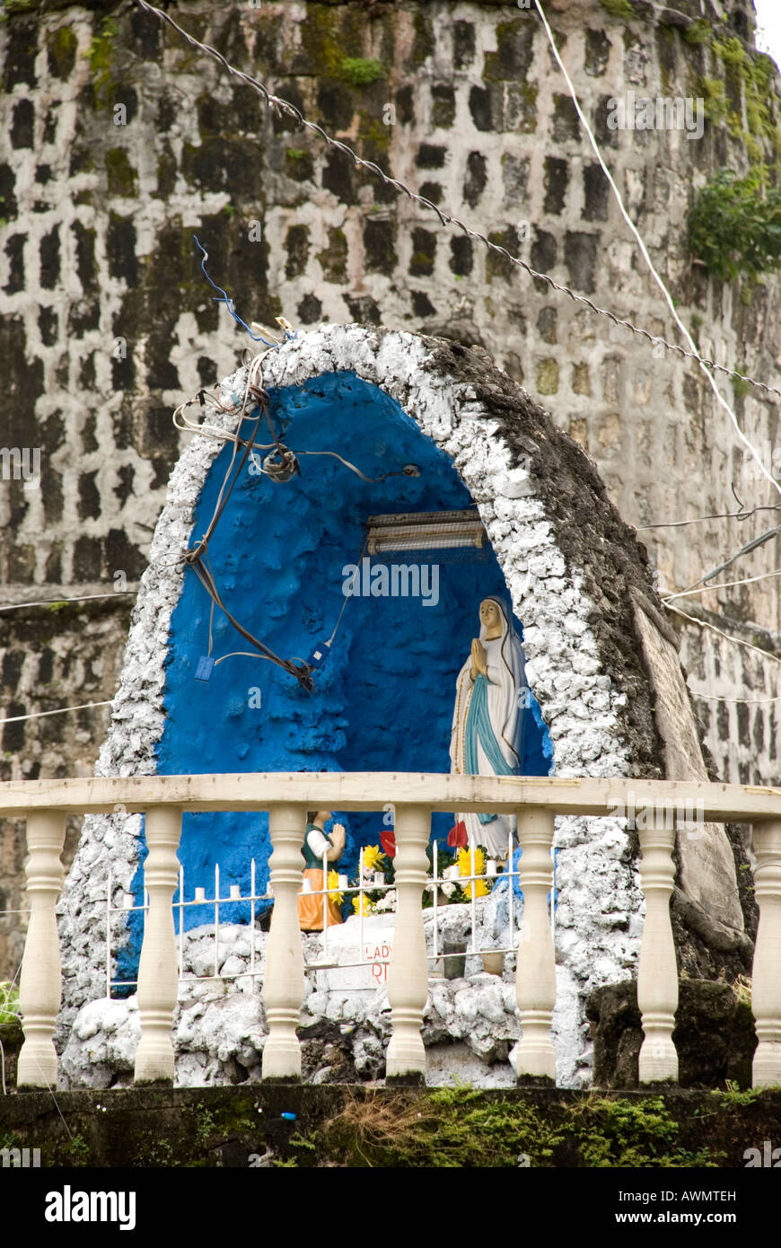 philippines siquijor island siquijor town bell tower grotto Stock Photo