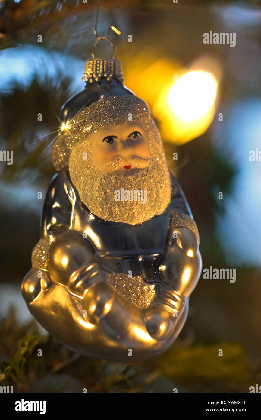 Christmas ornament in tree, Germany, Europe Stock Photo