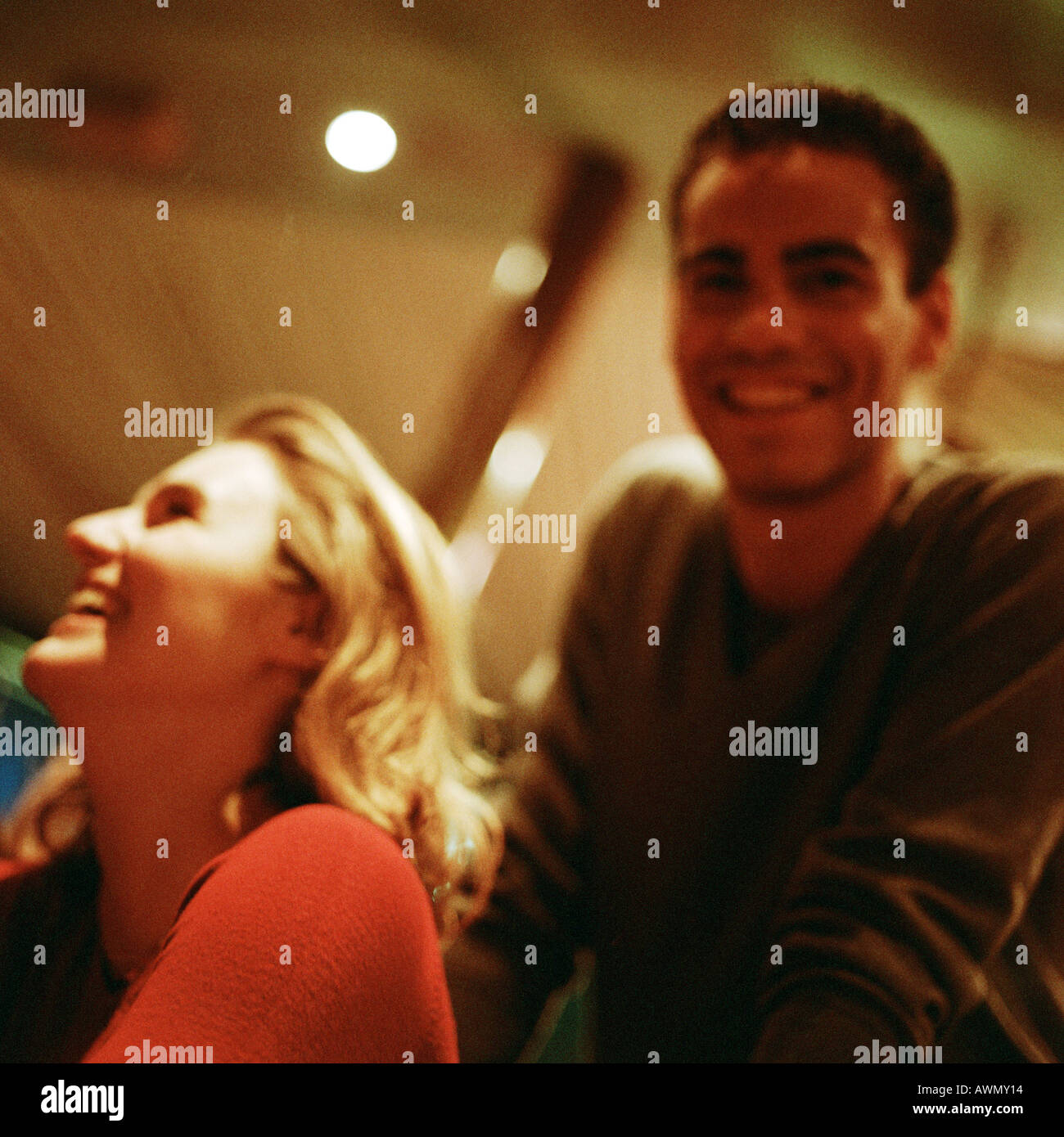 Woman laughing at man hi-res stock photography and images - Alamy