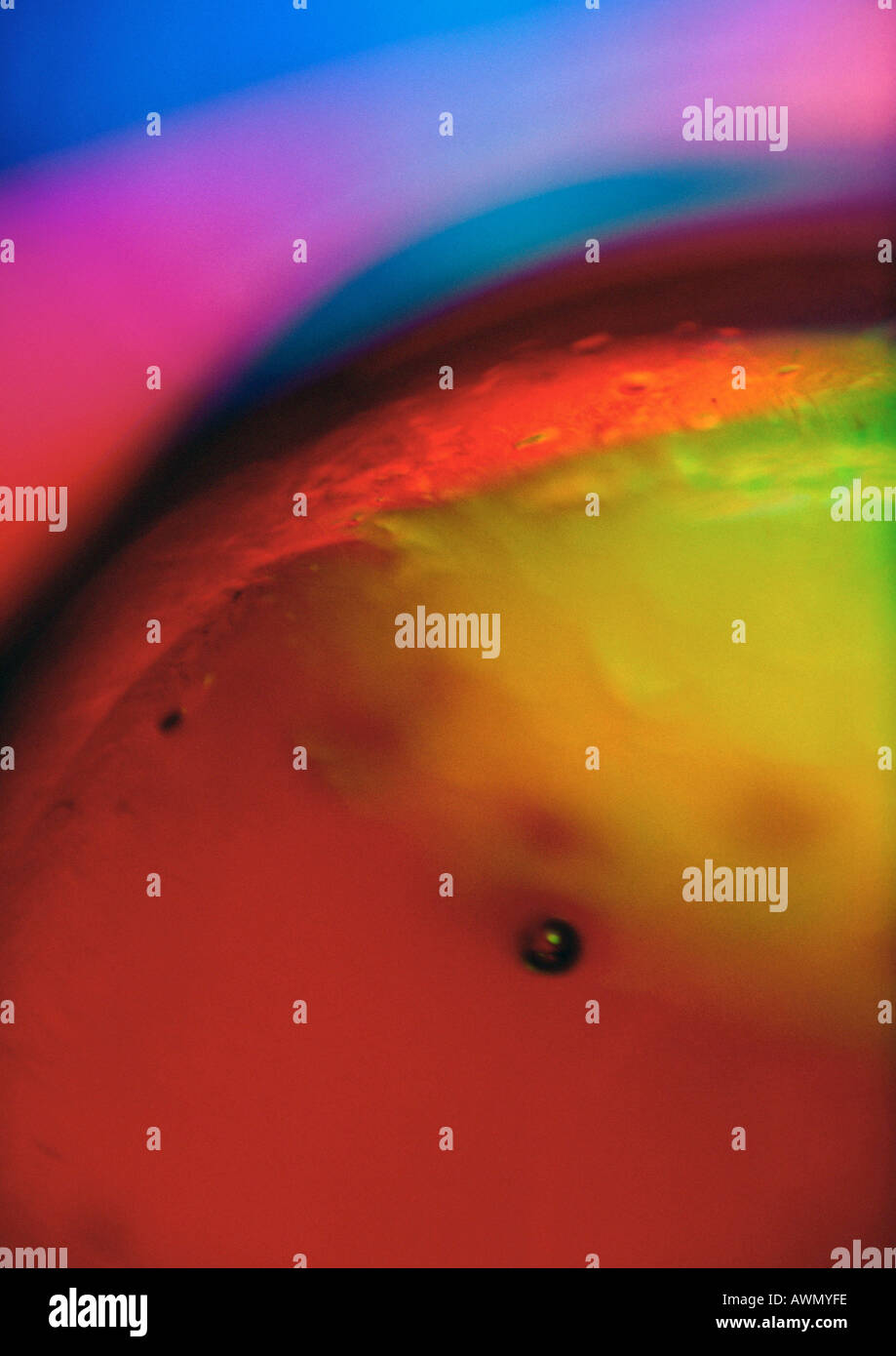 Light effect, reds, yellows and blues. Stock Photo
