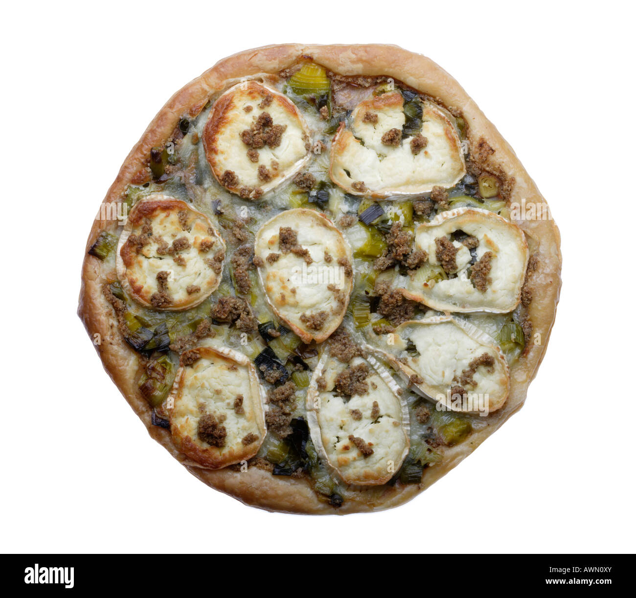 Goats cheese tart Stock Photo Alamy
