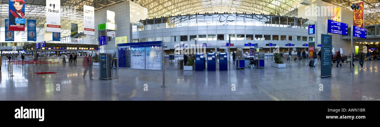 Check-in counter, Terminal 2, Frankfurt Airport, Frankfurt, Hesse, Germany,  Europe Stock Photo - Alamy