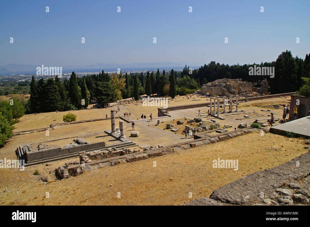 Ruins at Asklepieion (healing temple), Kos, Dodekanes, Greece, Europe Stock Photo