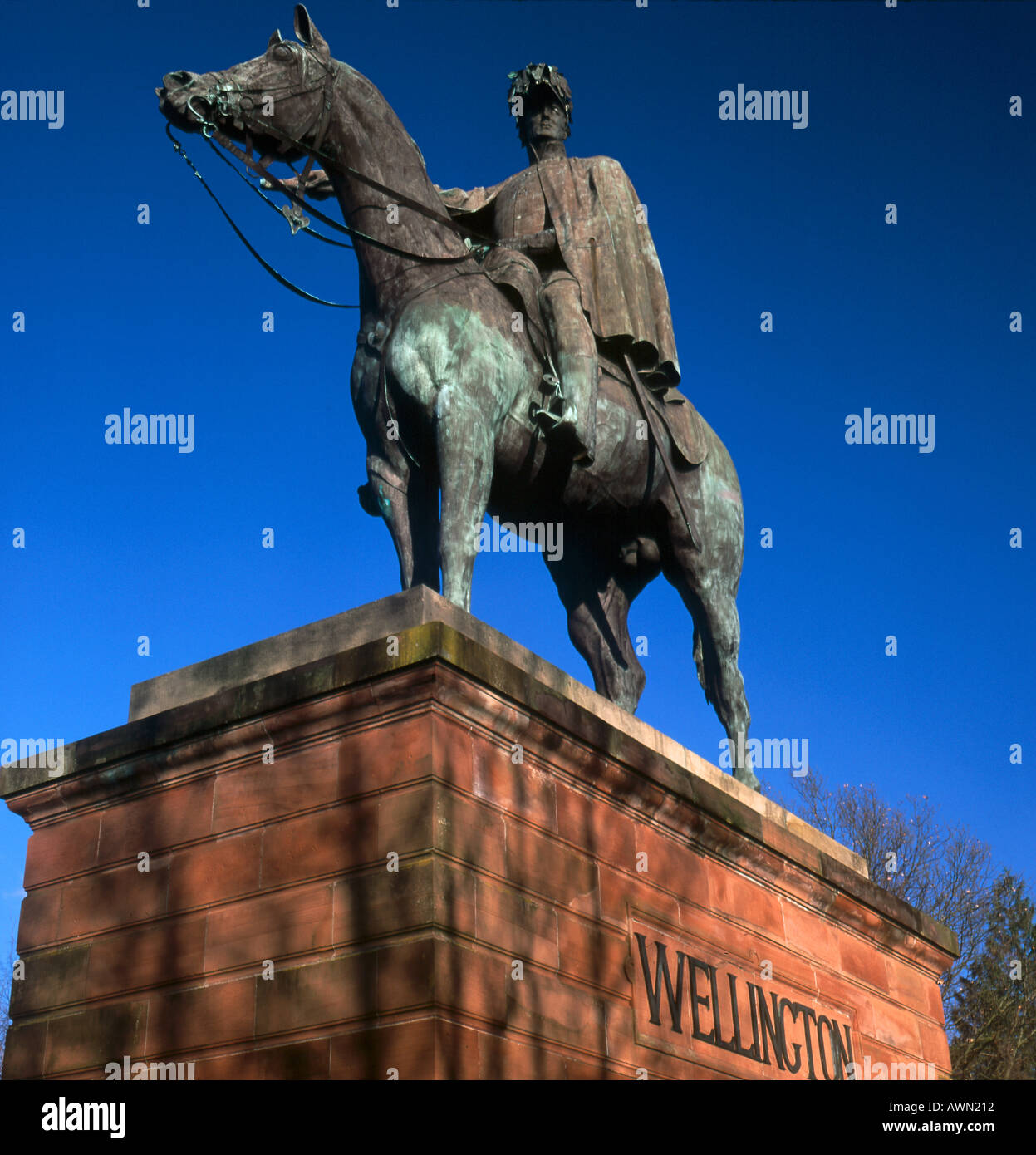 Wellington Statue Aldershot Hampshire Stock Photo