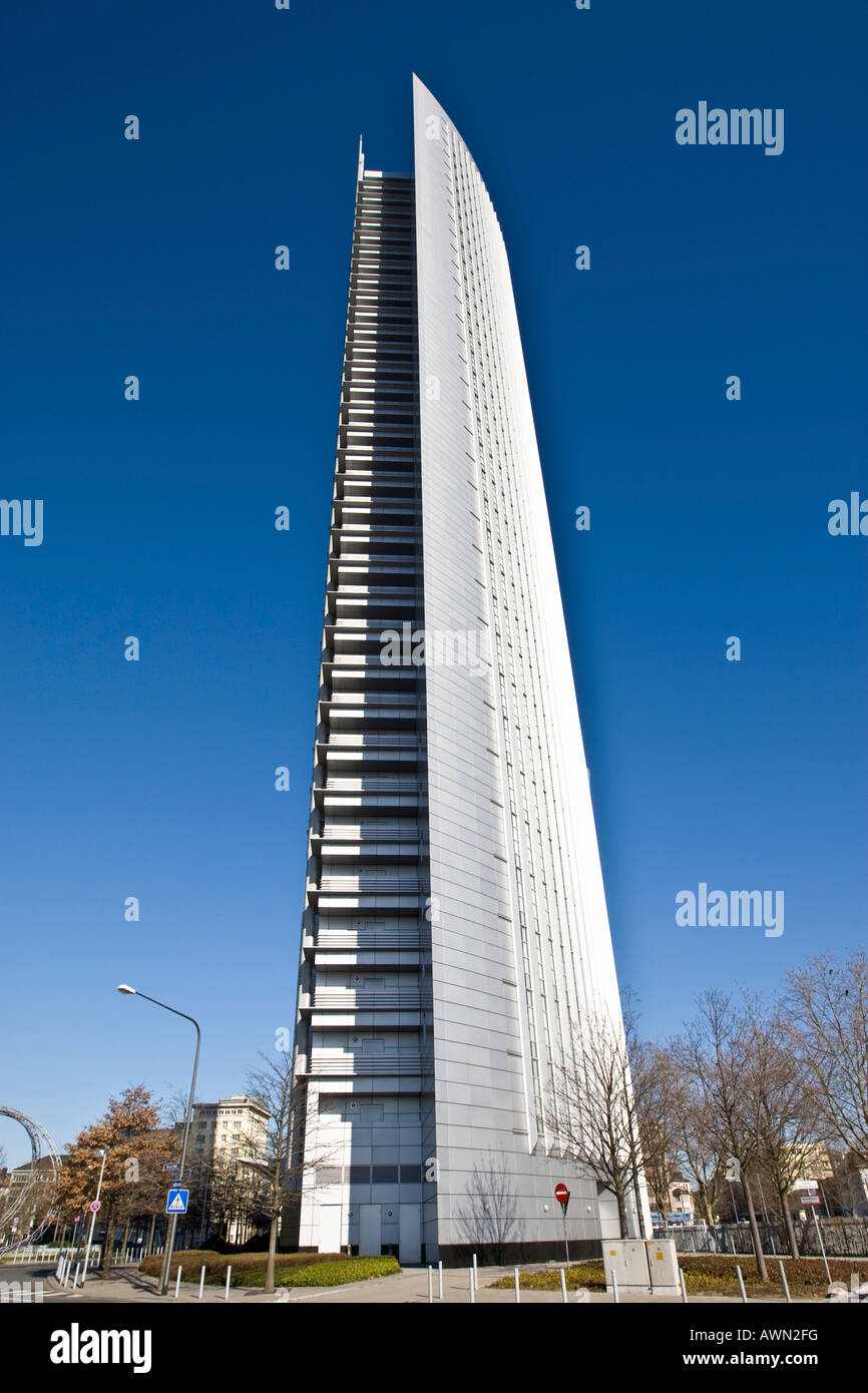 Pollux Rise Pollux high-rise, Frankfurt, Hesse, Germany, Europe Stock Photo - Alamy