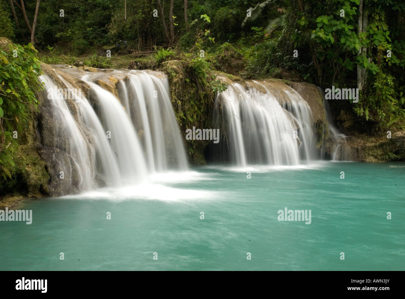 philippines siquijor lazi gambughay falls Stock Photo