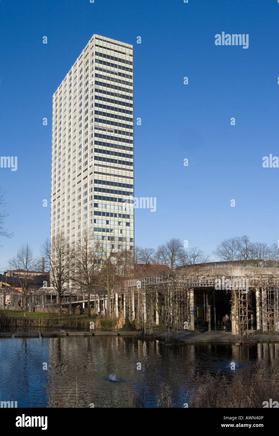 The administrative building of Bayer AG in Leverkusen das Stock Photo