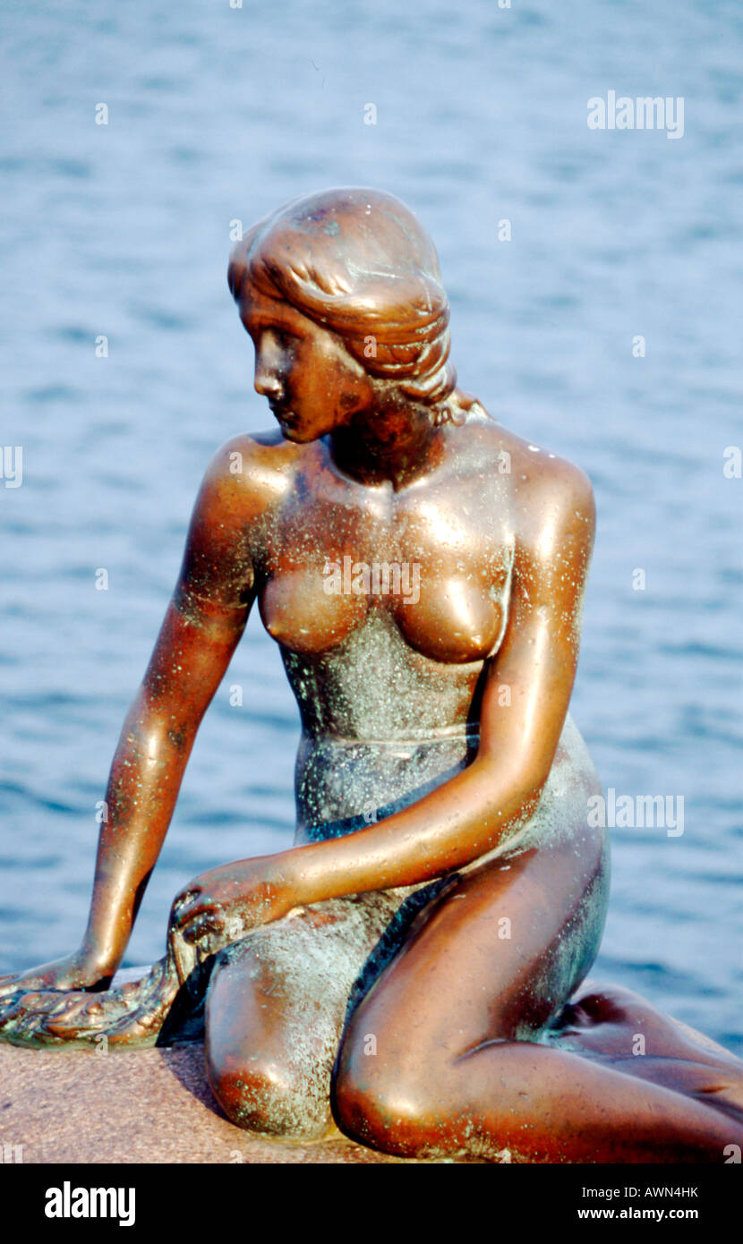 Little Mermaid, Copenhagen, Denmark, Europe Stock Photo