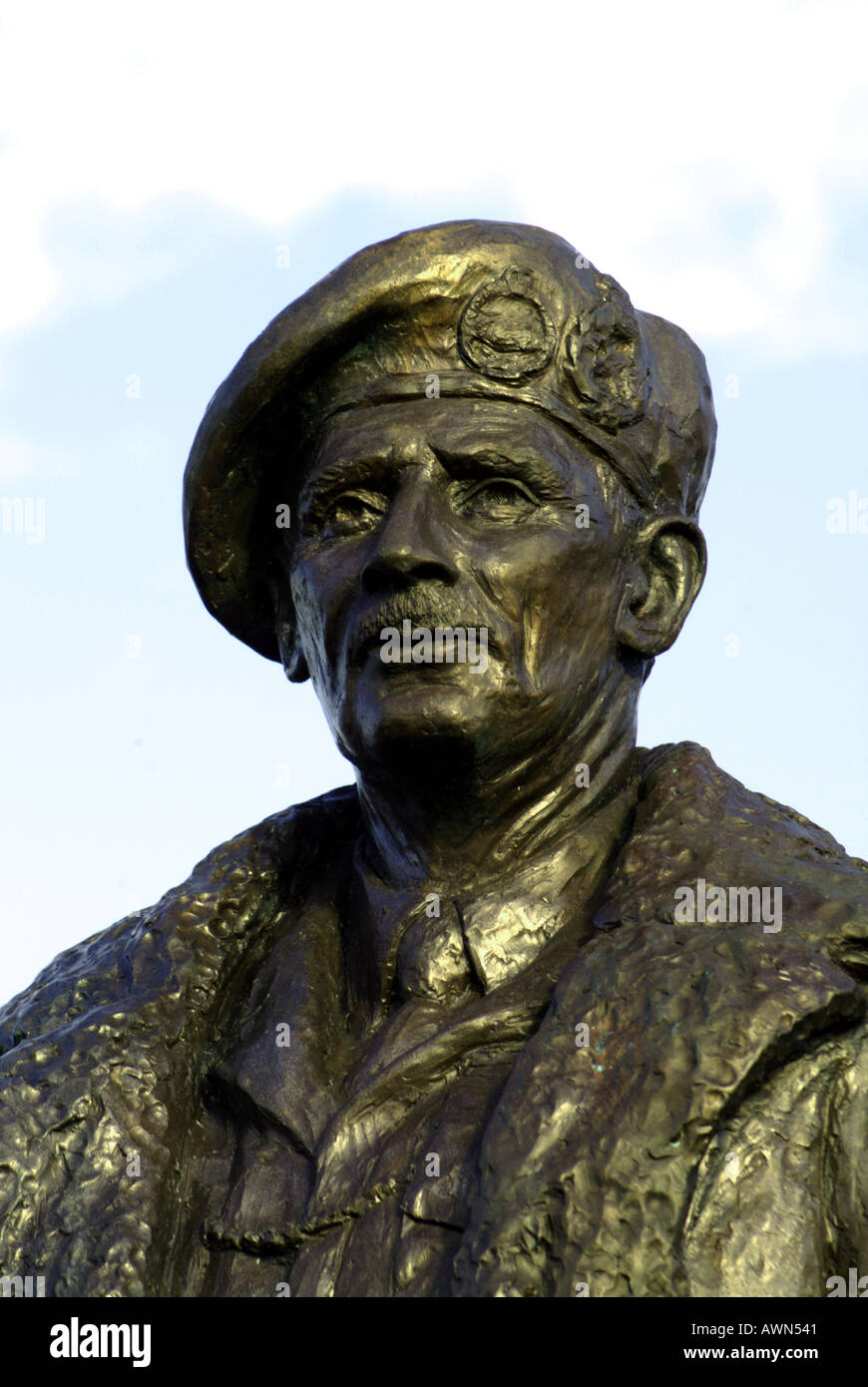 Statue of Field Marshall Viscount Montgomery of Alamein Portsmouth ...
