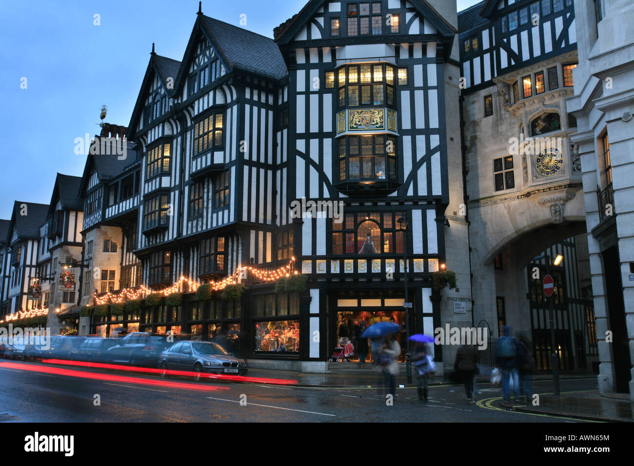 Liberty Department Store inside a Tudor style building, Regent Street / Oxford Circus, London
