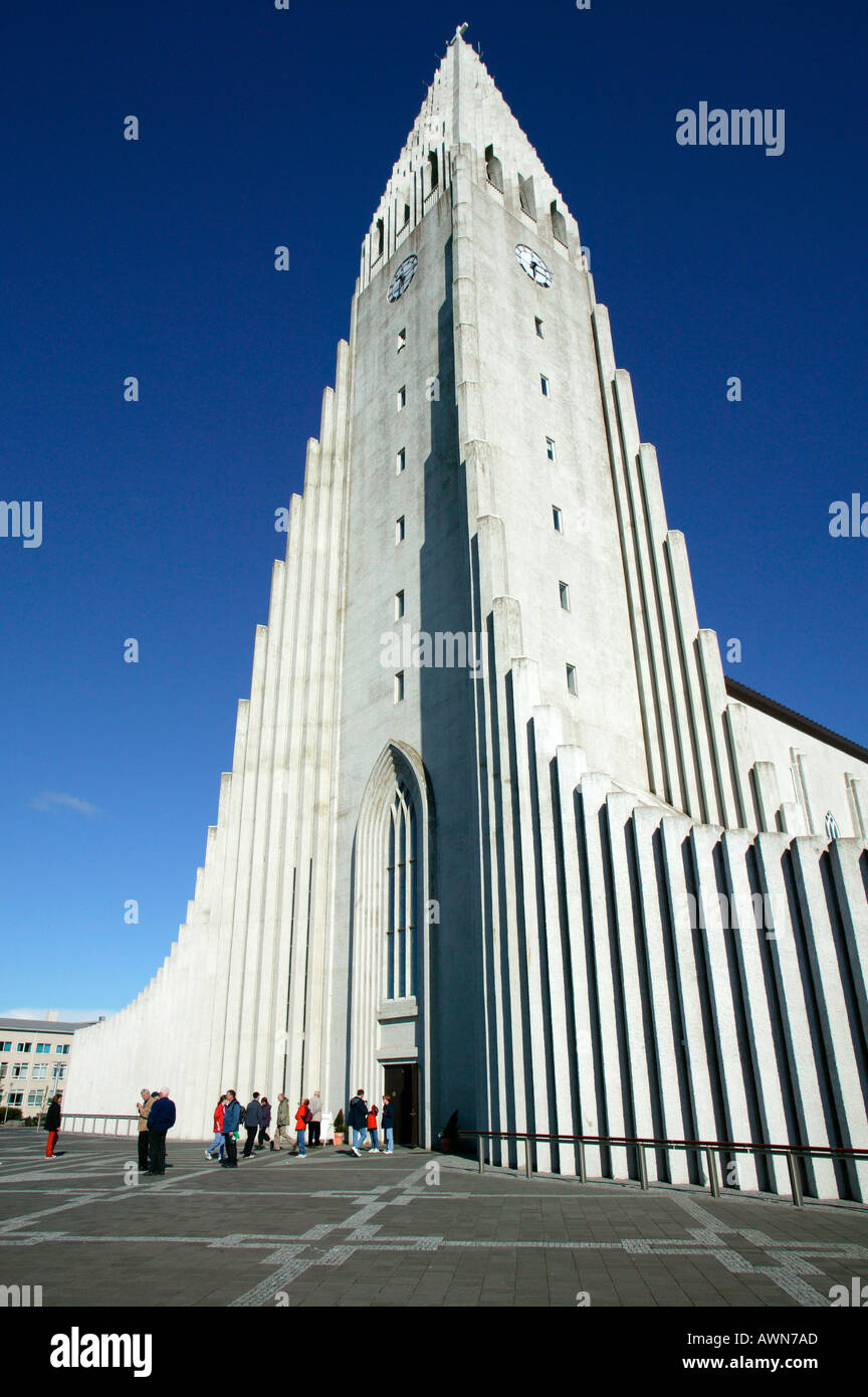 Hallgrimskirkja Reykjavik Iceland Stock Photo