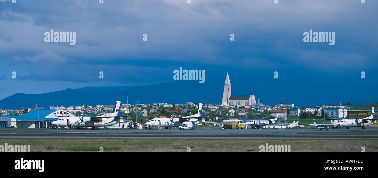 Domestic Airport Reykjavik Iceland Stock Photo