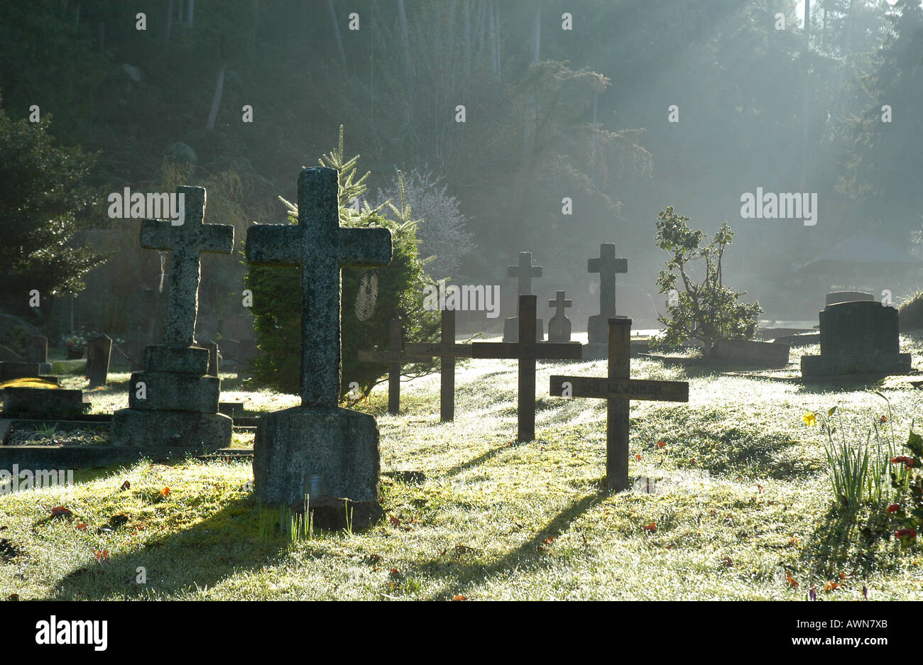 The cemetery located at St Mary Magdalene Church overlooking Active