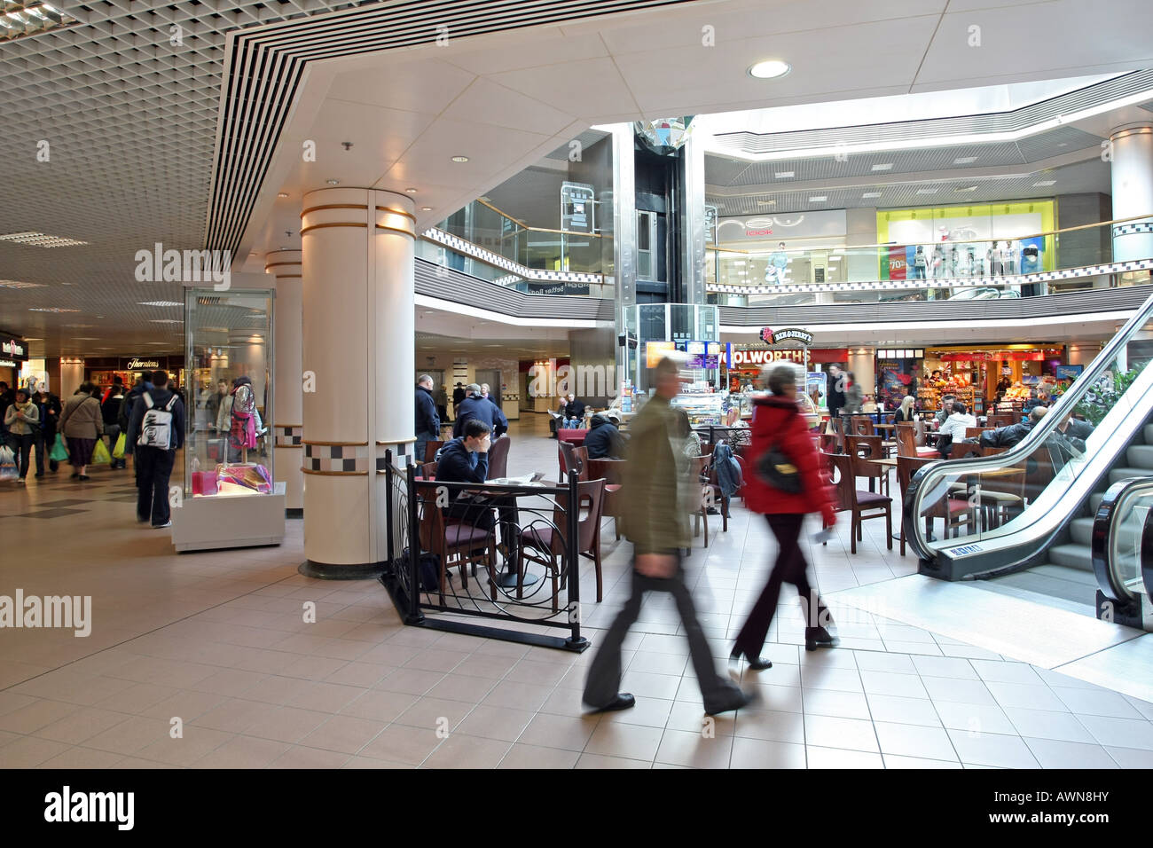 Inside the Bon Accord shopping centre in Aberdeen, Scotland, UK Stock