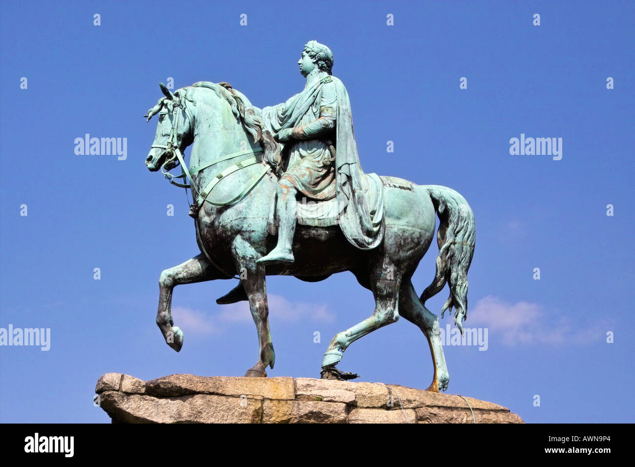 Copper Horse statue, Windsor Great Park, Berkshire Stock Photo