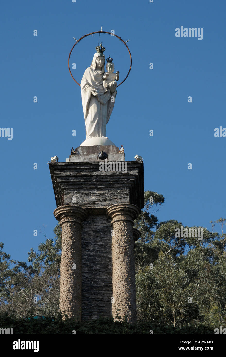 Madonna statue, Funchal, Madeira, Portugal, Atlantic Ocean Stock Photo