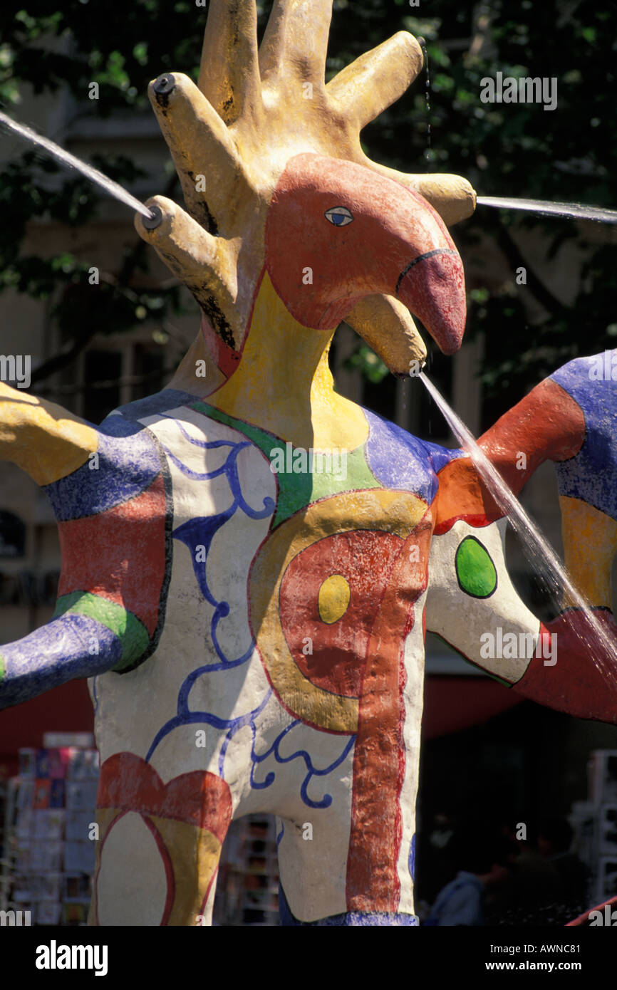 Place Igor Stravinsky Paris Stock Photo