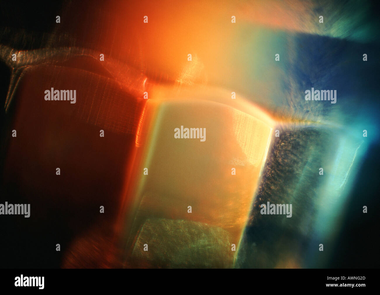 Light effect, reds, yellows and blues. Stock Photo