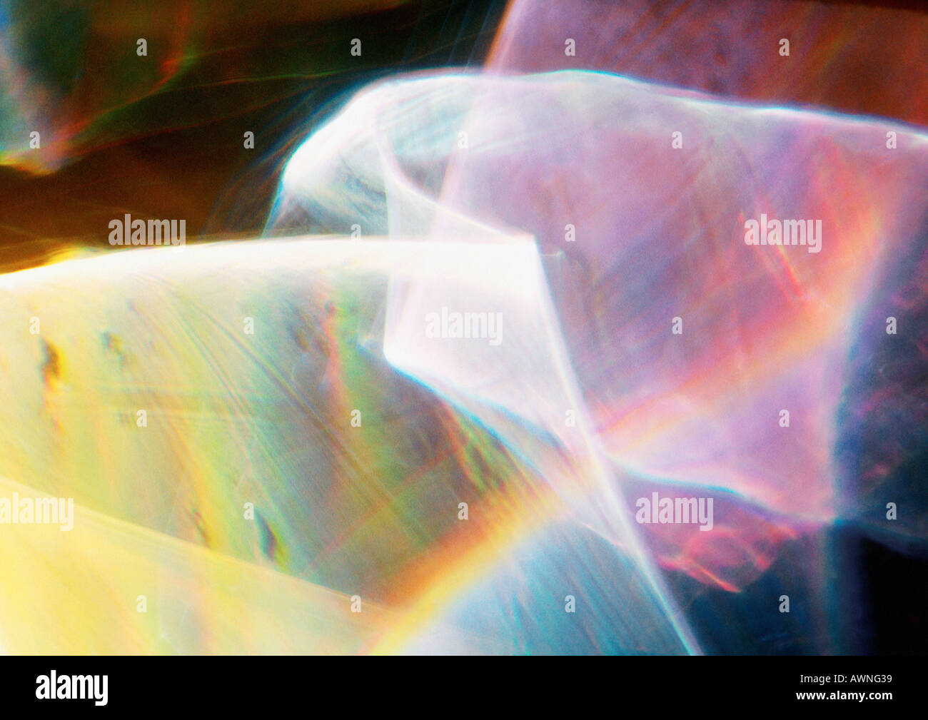 Light effect, pinks and yellows with rainbow effect Stock Photo