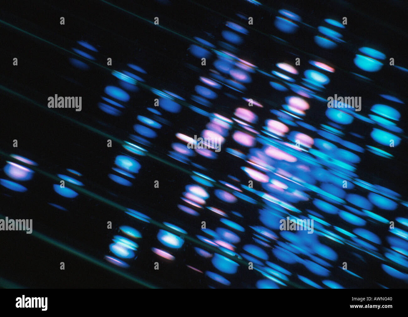 Light effect, blues and purples on black Stock Photo