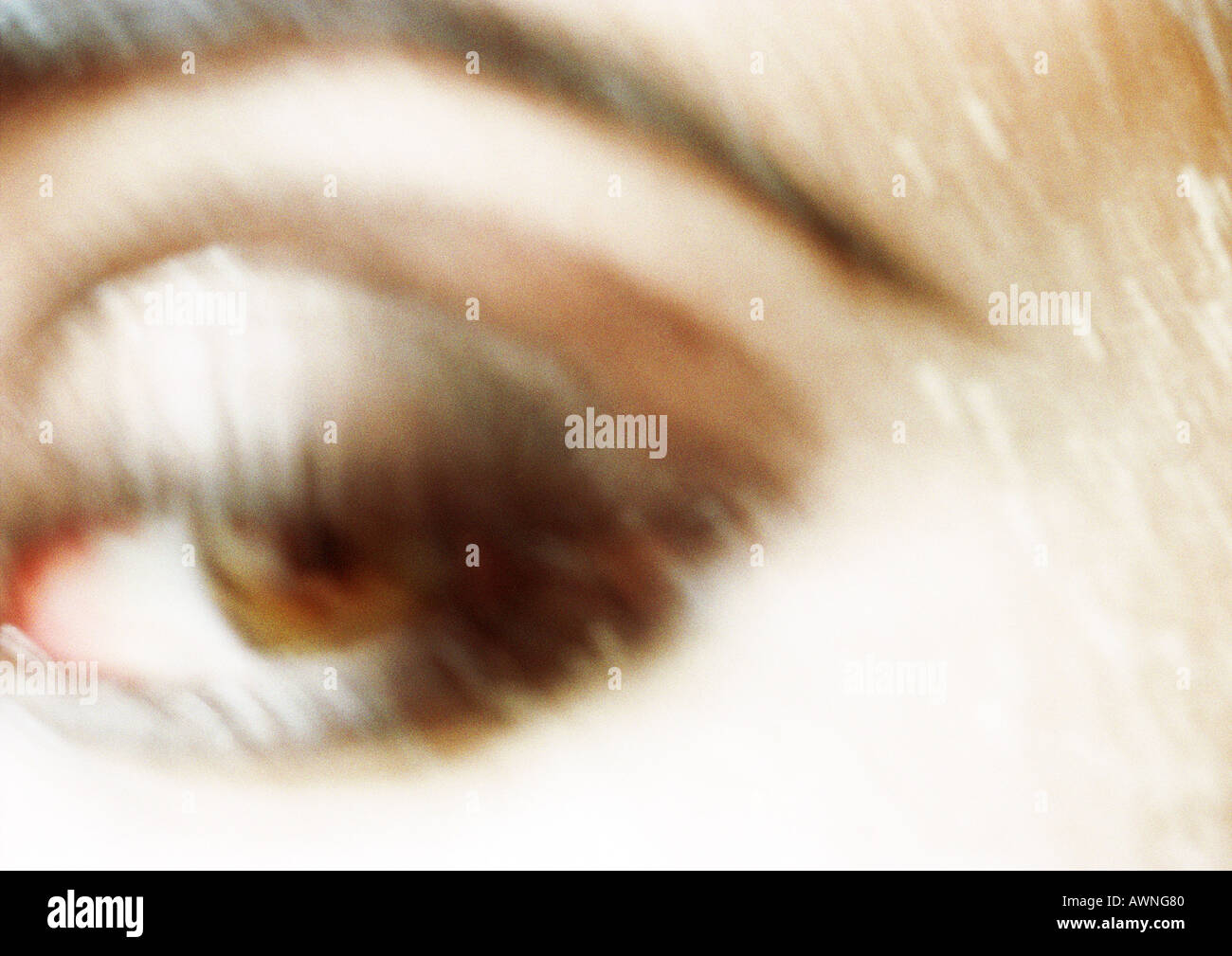 Woman's brown eye. Blurred close up Stock Photo Alamy