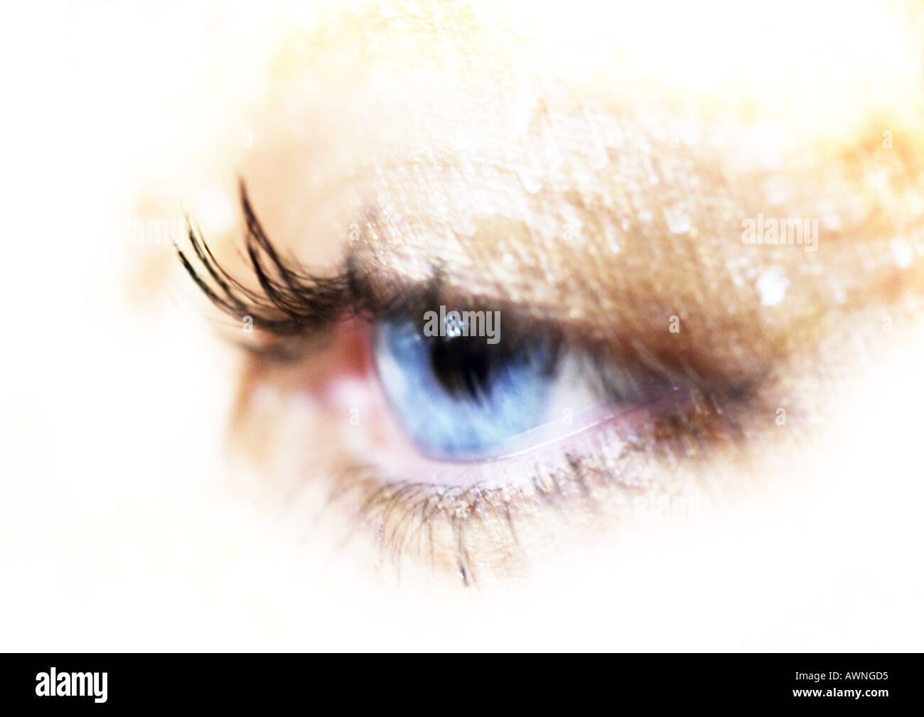 Extreme close up woman putting hi-res stock photography and images - Alamy