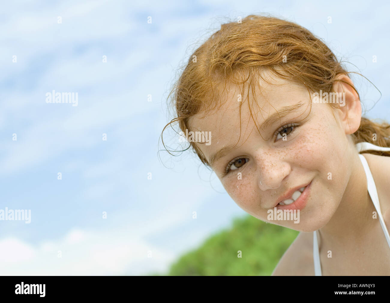 Girl smiling Stock Photo