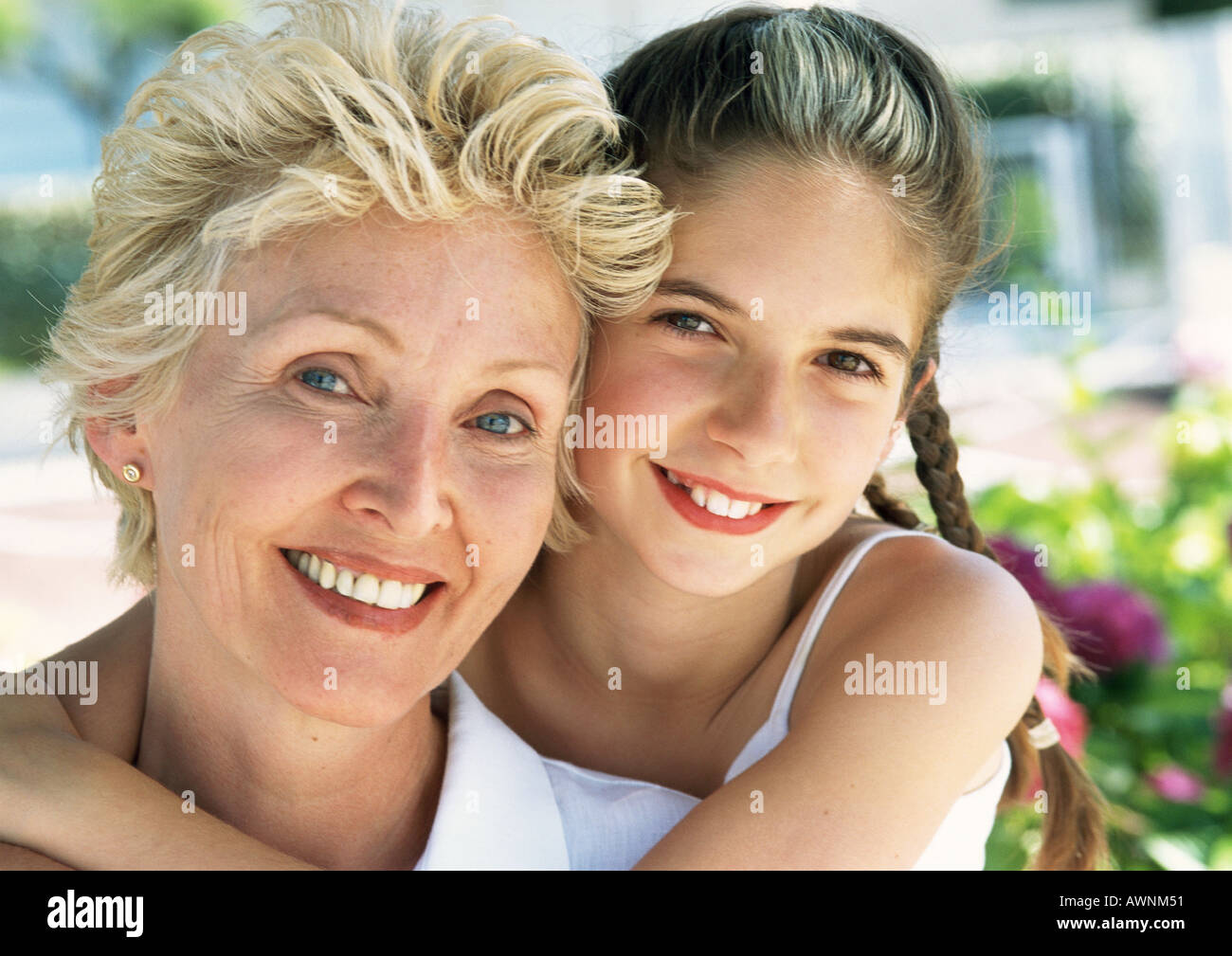 A Mature Woman with a Young Girl.