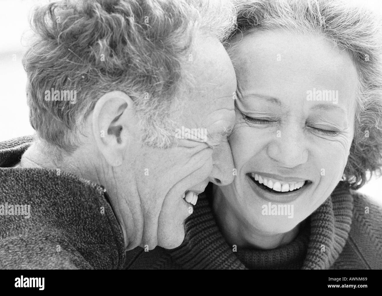 Two mature couples Black and White Stock Photos & Images - Alamy