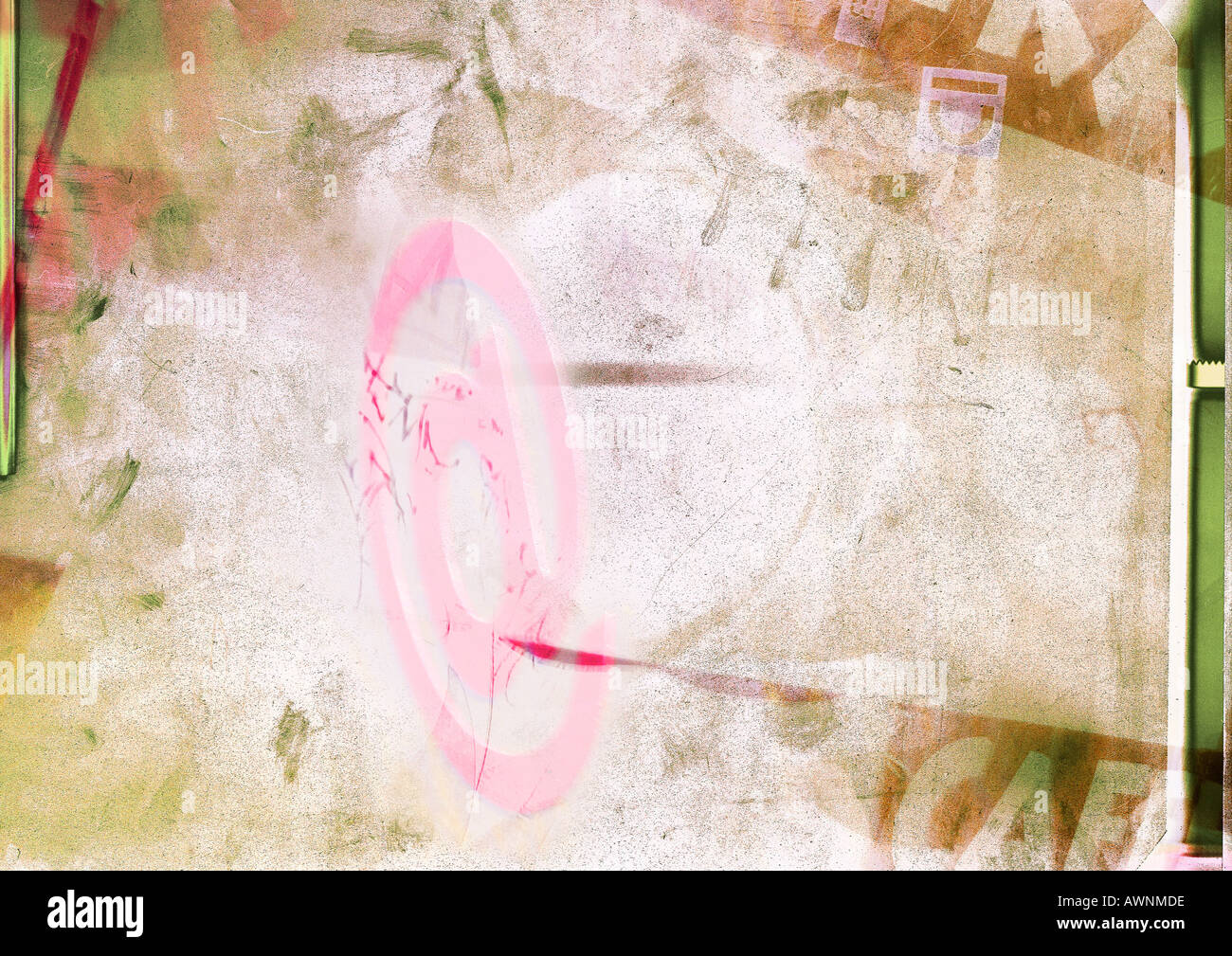 Typographic symbol "@" , montage Stock Photo