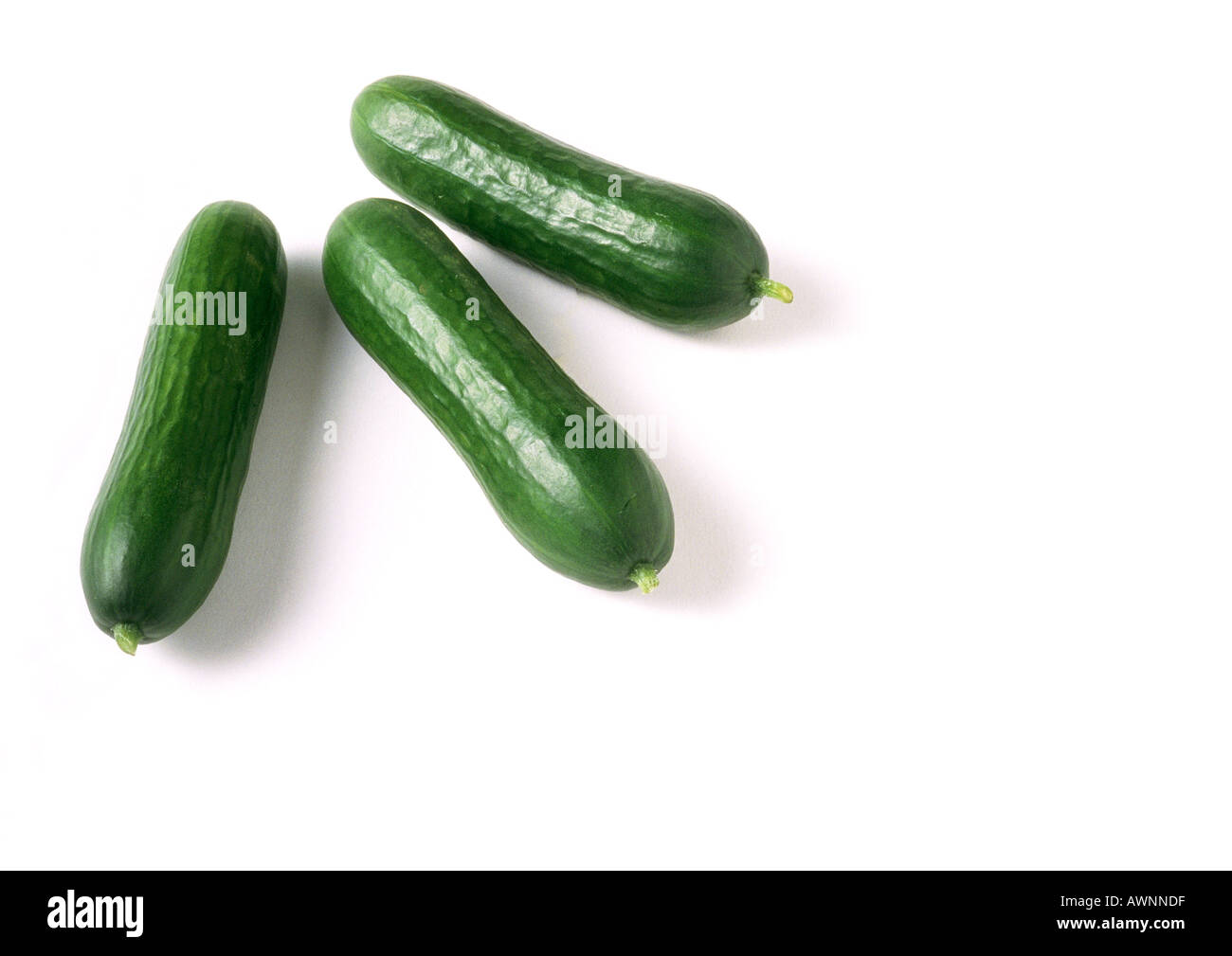 Cucumbers, full length Stock Photo