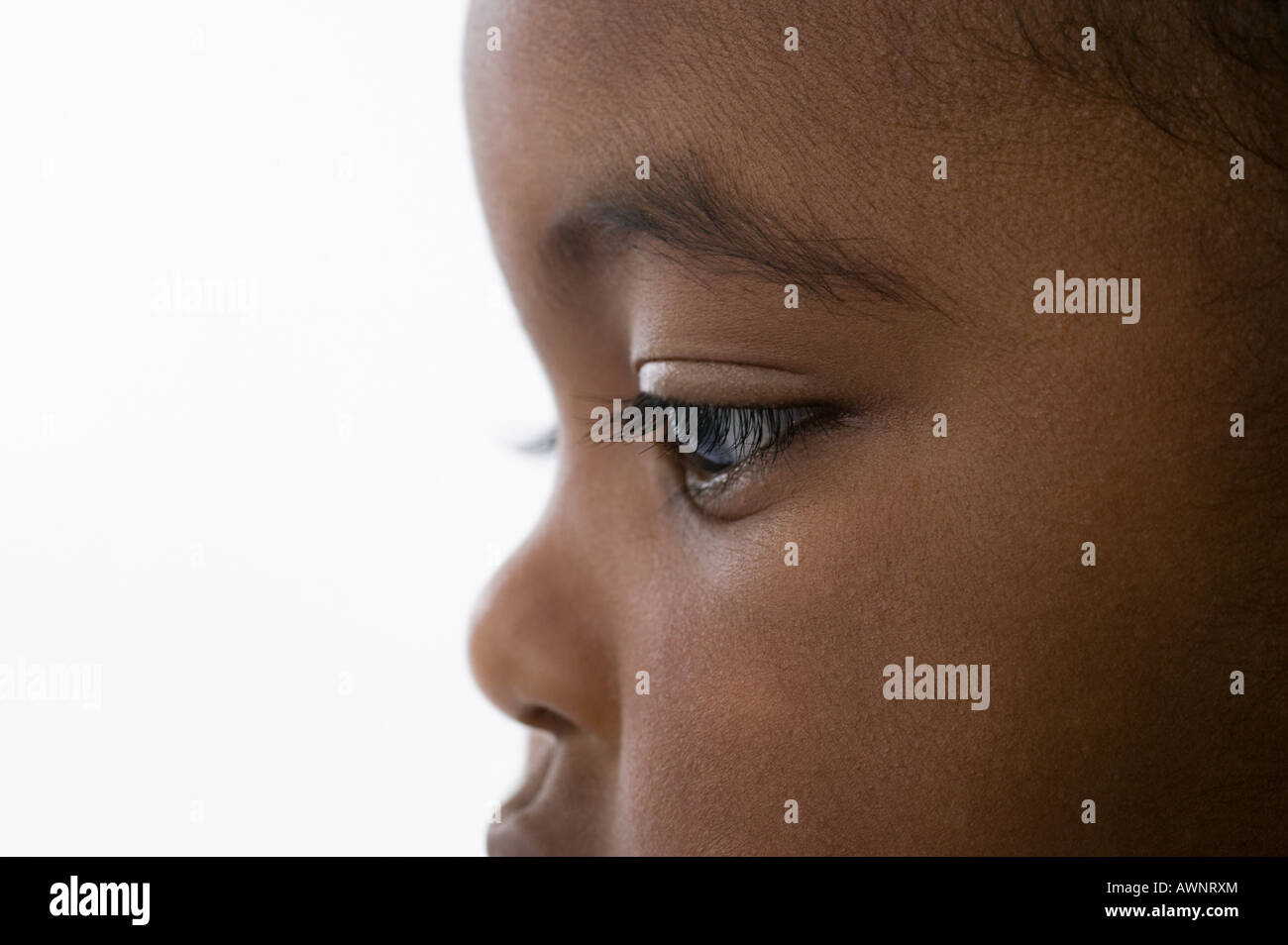 African boy face profile hi-res stock photography and images - Alamy