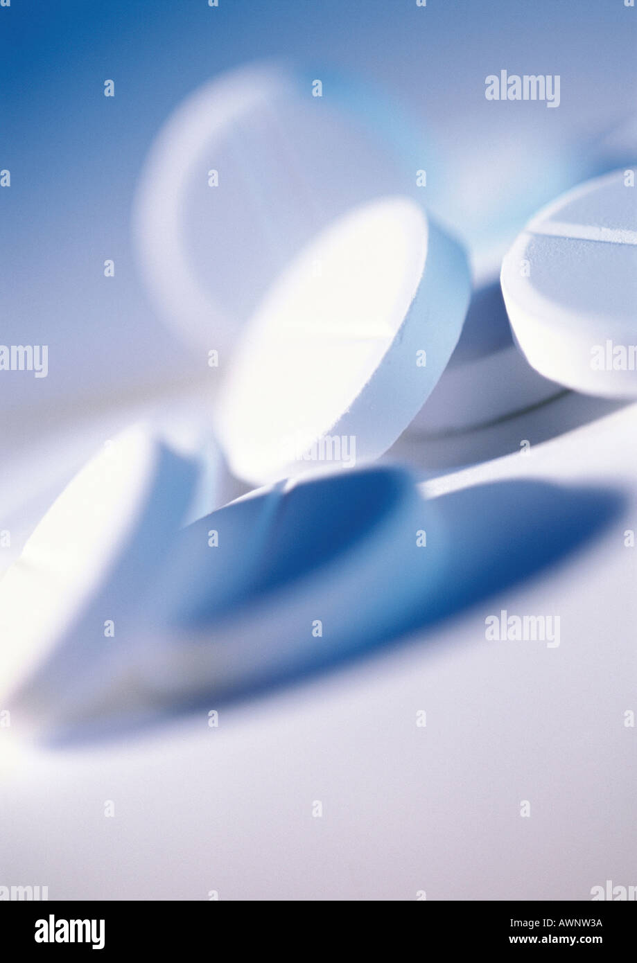 Medicine tablets, close-up Stock Photo