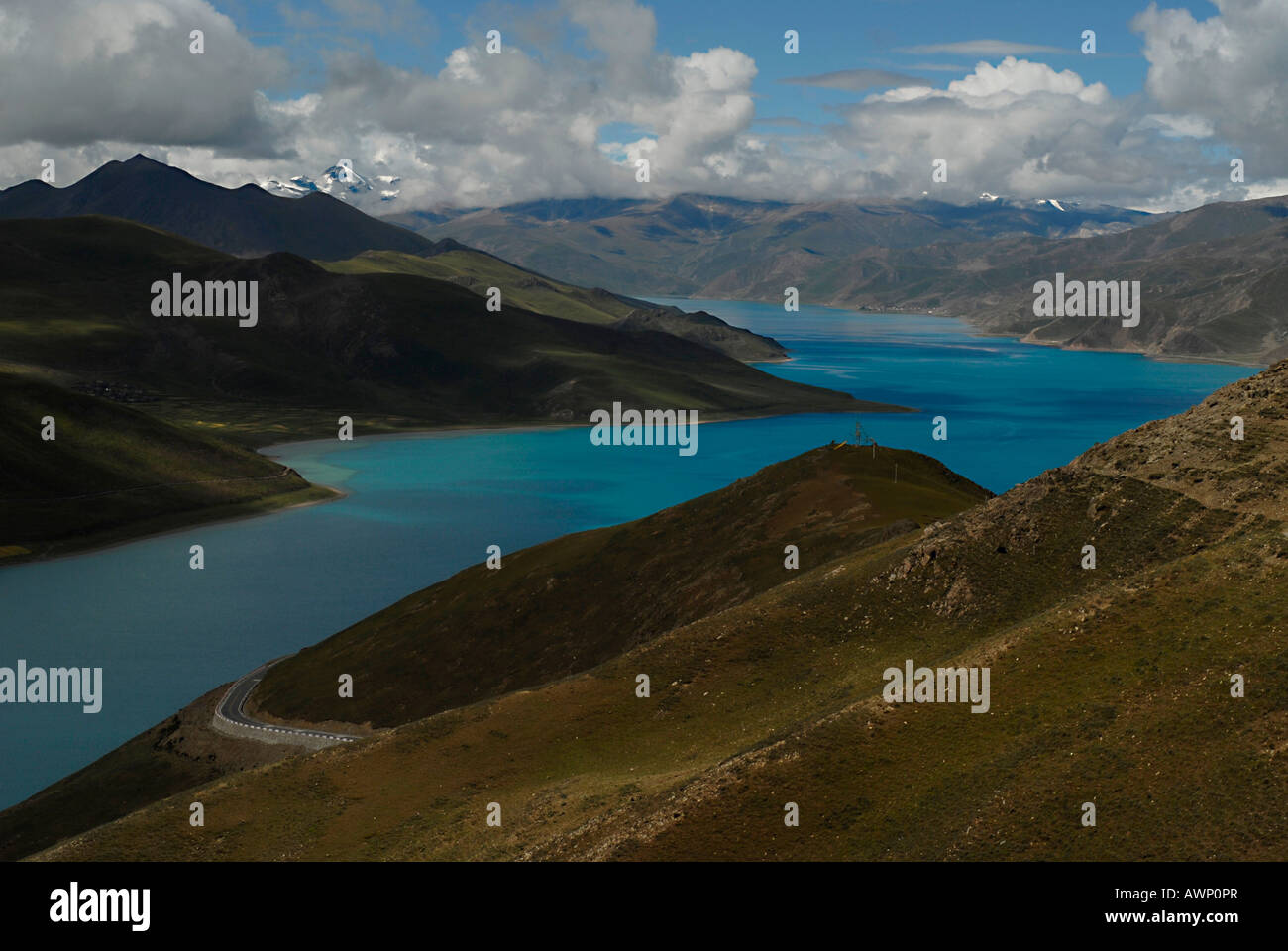 Sacred Yamdrok Lake, central Tibet, Tibet, China, Asia Stock Photo