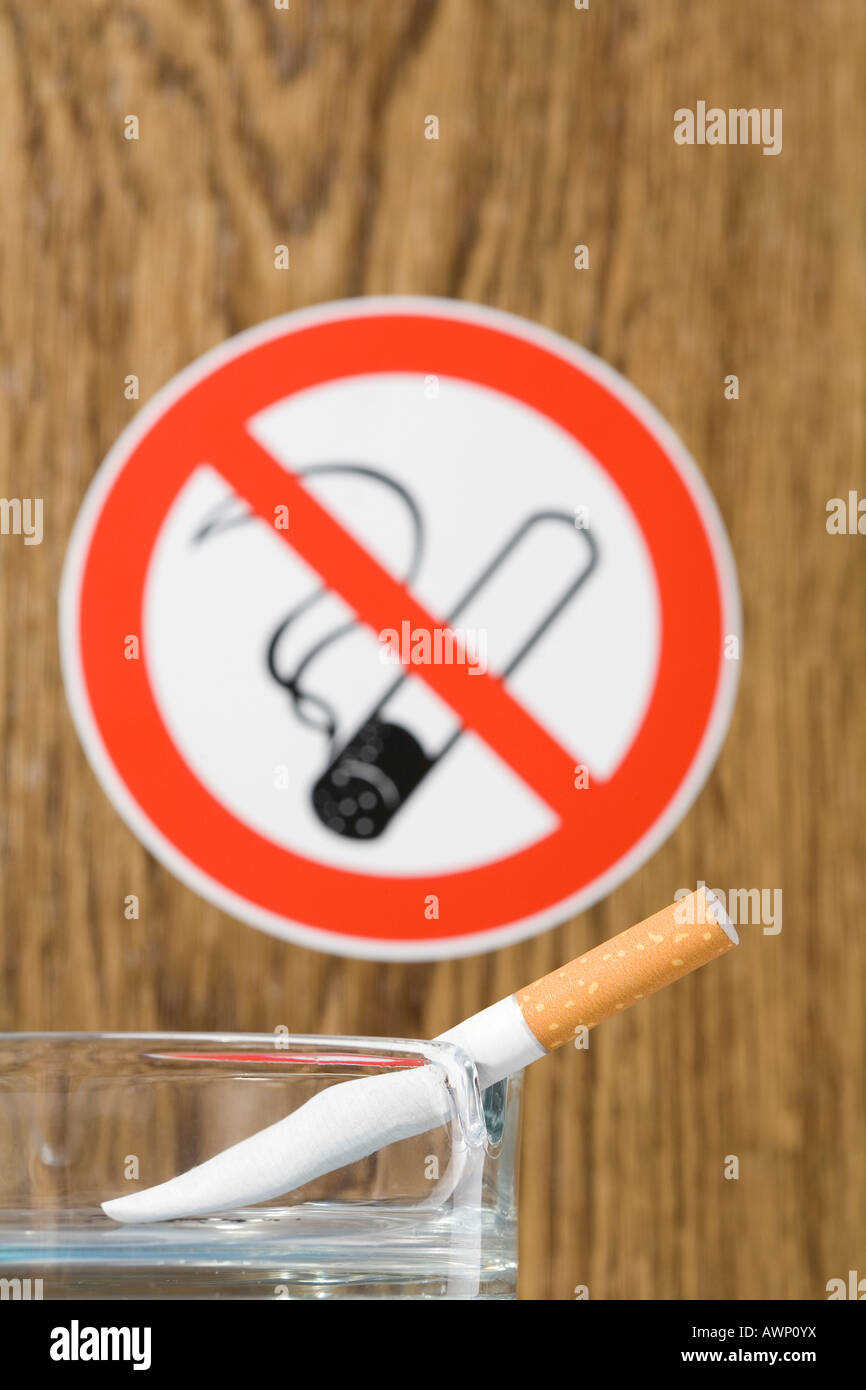 Smoking ban, cigarette Stock Photo
