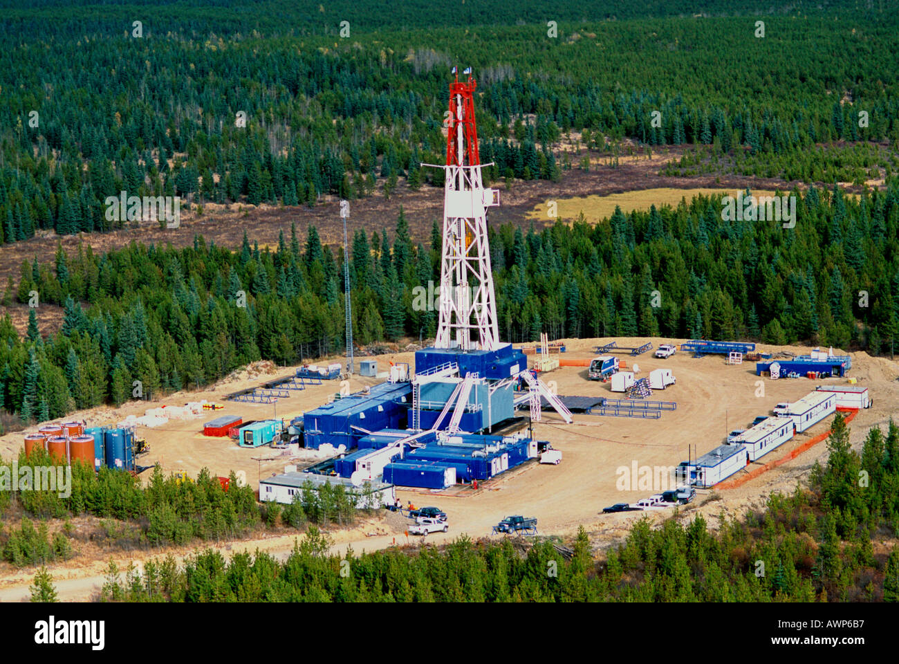 A land based Drill Rig Stock Photo Alamy