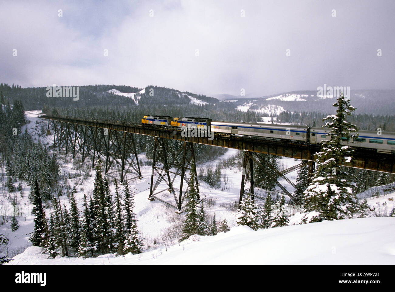 Train and Trestle 14 Stock Photo - Alamy