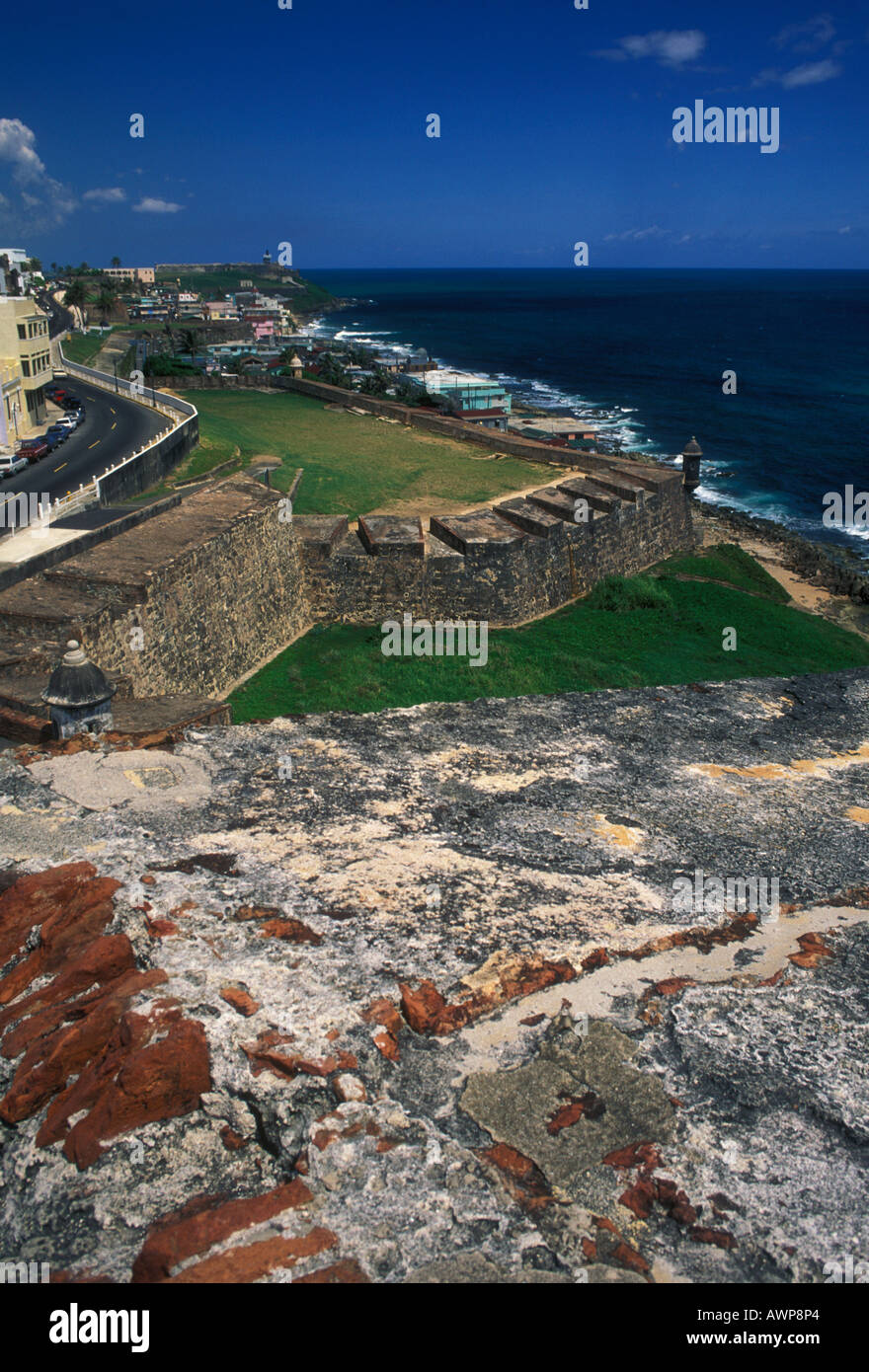 Aerial view of El Morro fortress in San Juan, Puerto Rico Stock Photo -  Alamy