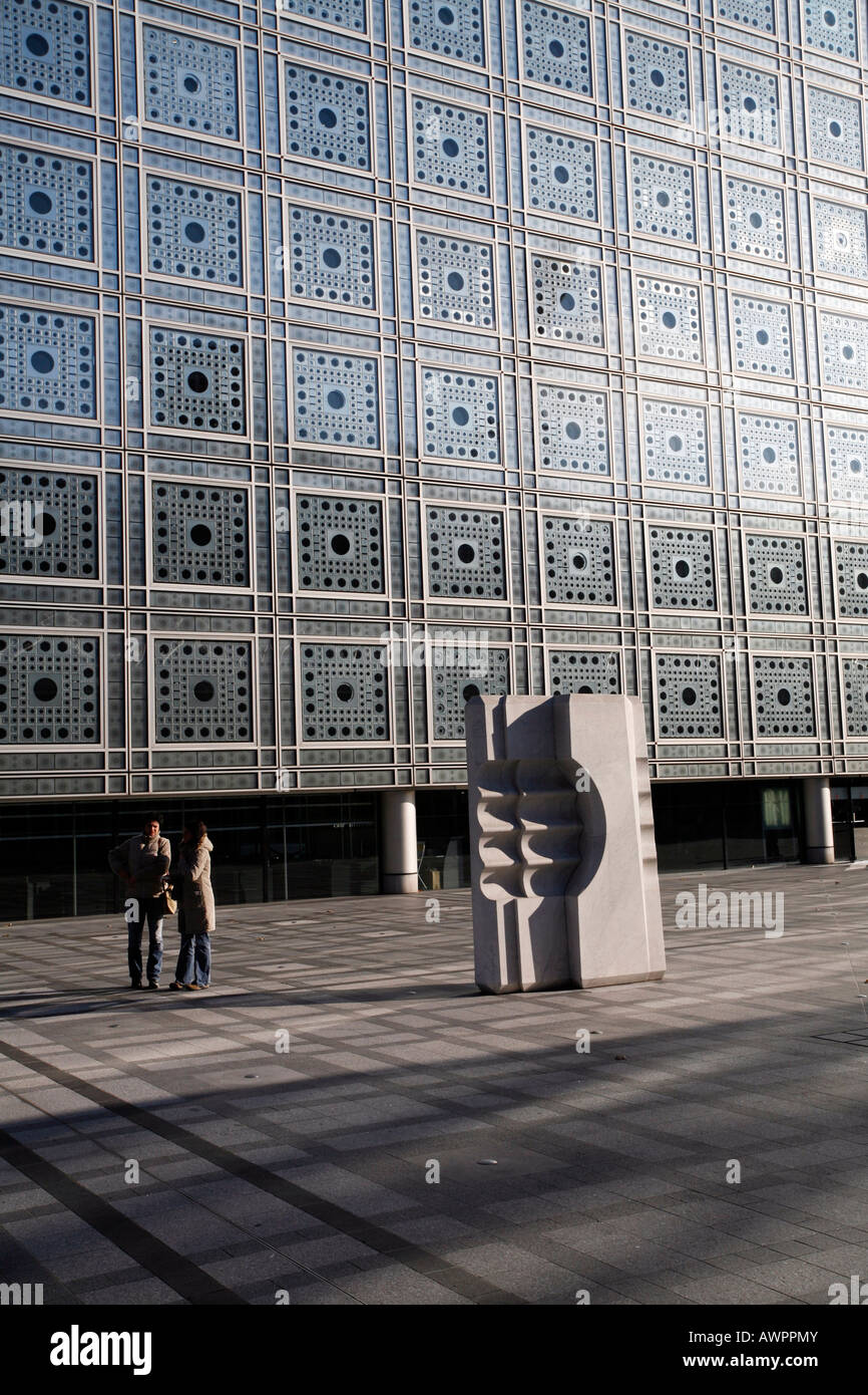 Institut du Monde Arabe building, Quartier Latin, Paris, France, Europe Stock Photo