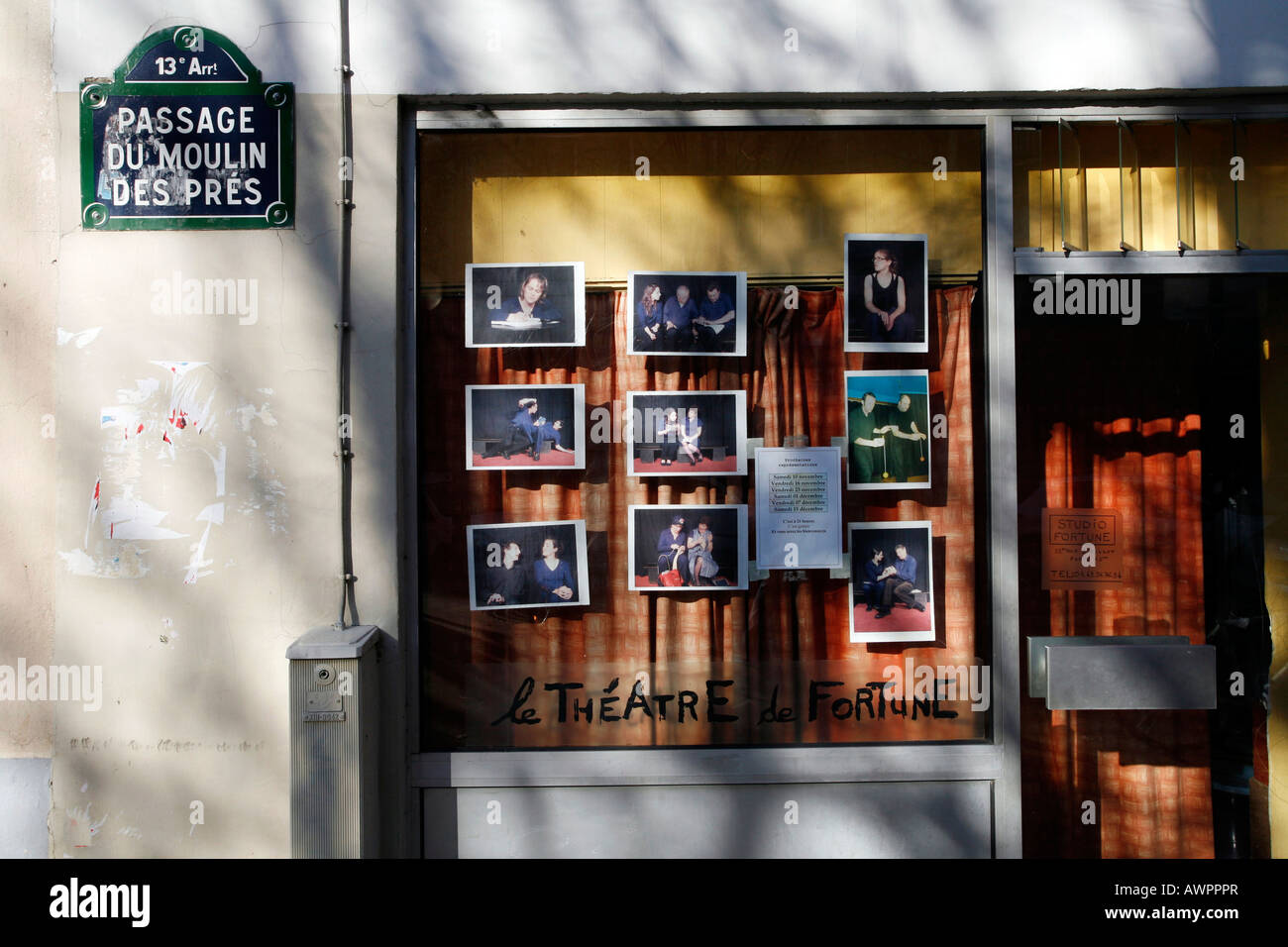 Theatre, Quartier de la Butte aux Cailles, 13th arrondissement, Paris, France, Europe Stock Photo