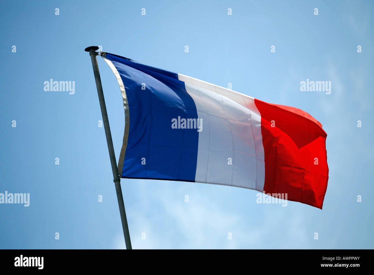French flag, Paris, France, Europe Stock Photo