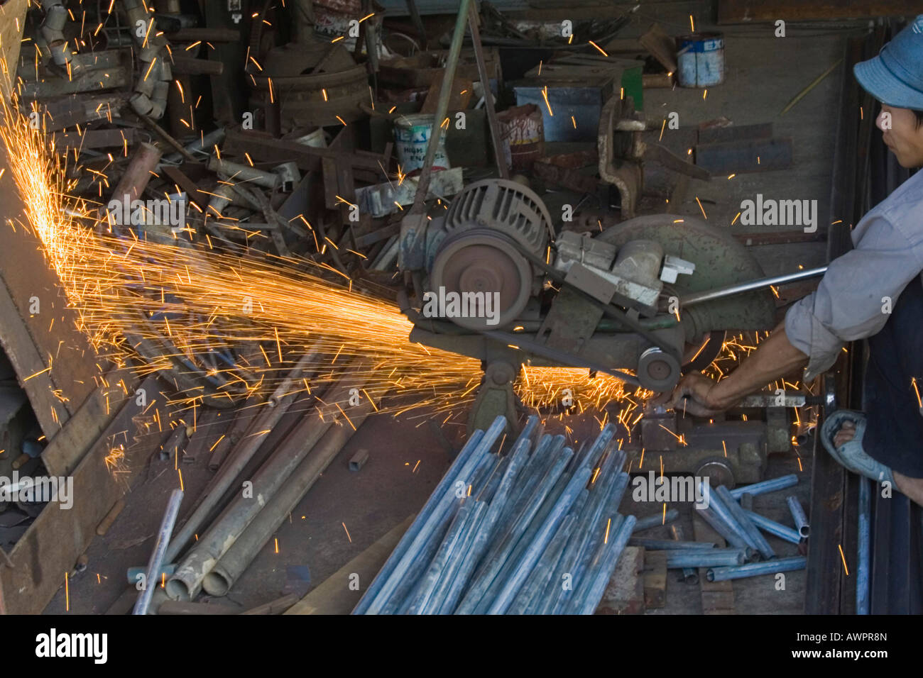 Metalworking industry in Vietnam, Asia Stock Photo