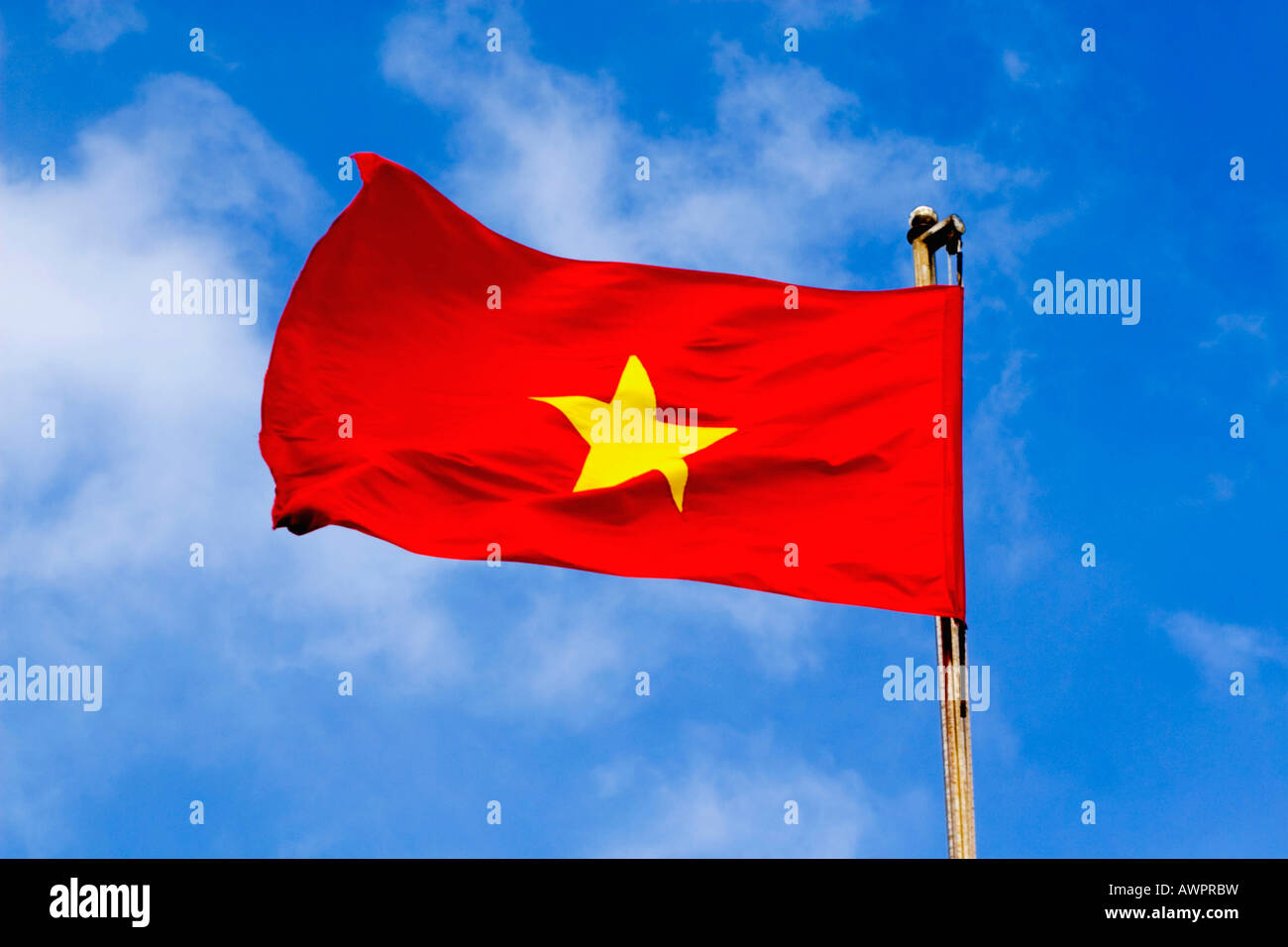 National flag of Vietnam, Asia Stock Photo