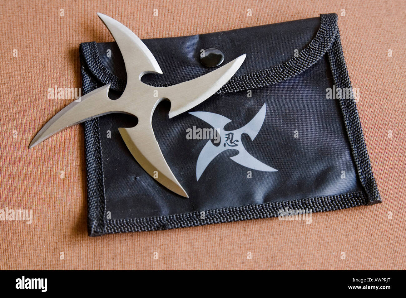 Ninja - star as weapon, Asia Stock Photo