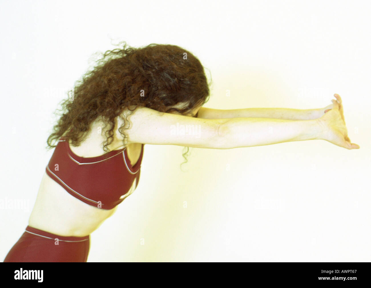 Active woman stretching arms hi-res stock photography and images - Alamy