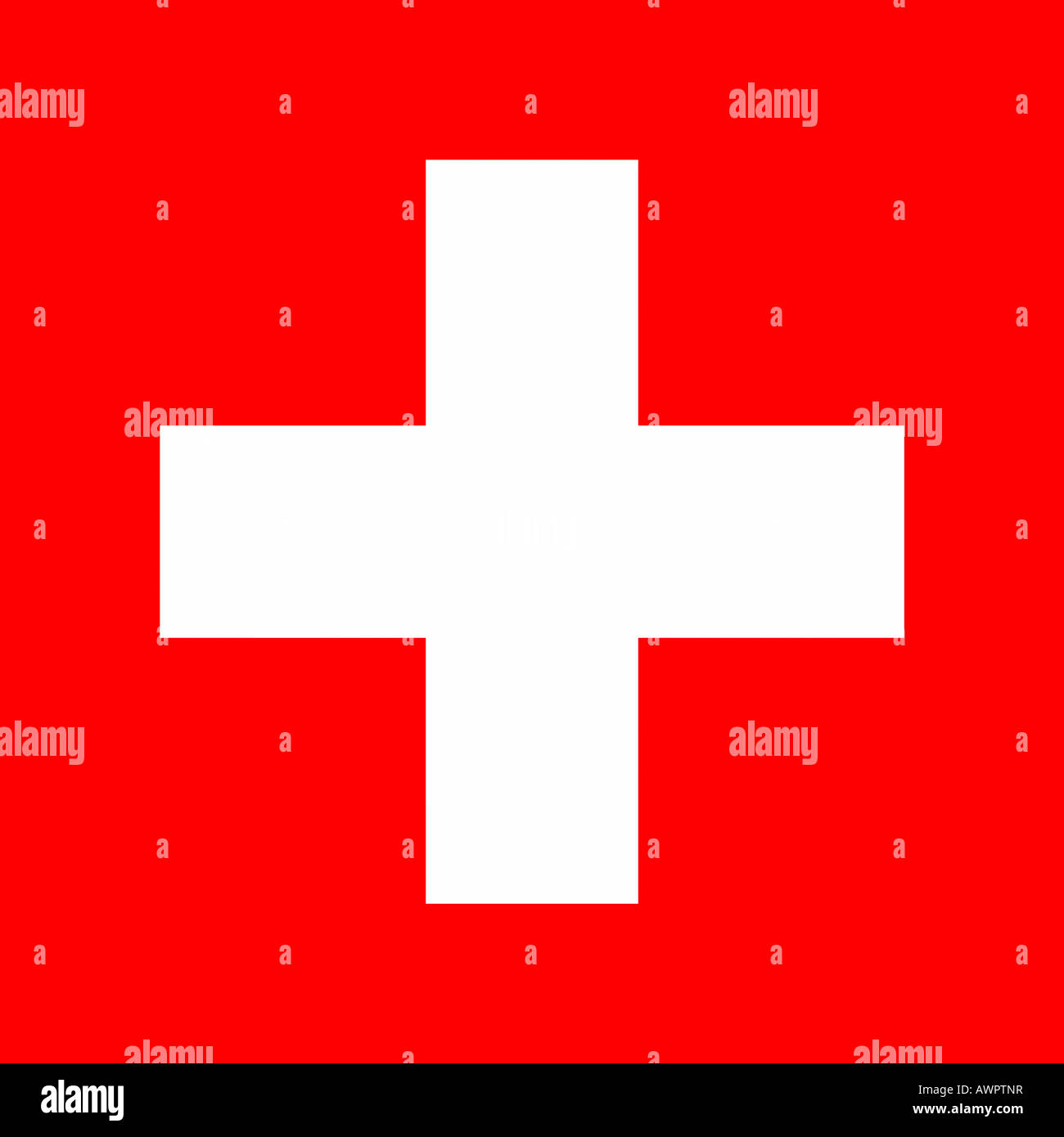 The flag of Switzerland - graphic Stock Photo