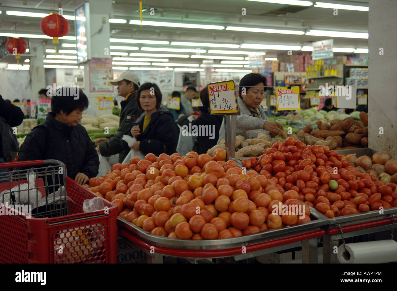 Hong Kong Supermarket in the multi cultural Elmhurst Queens