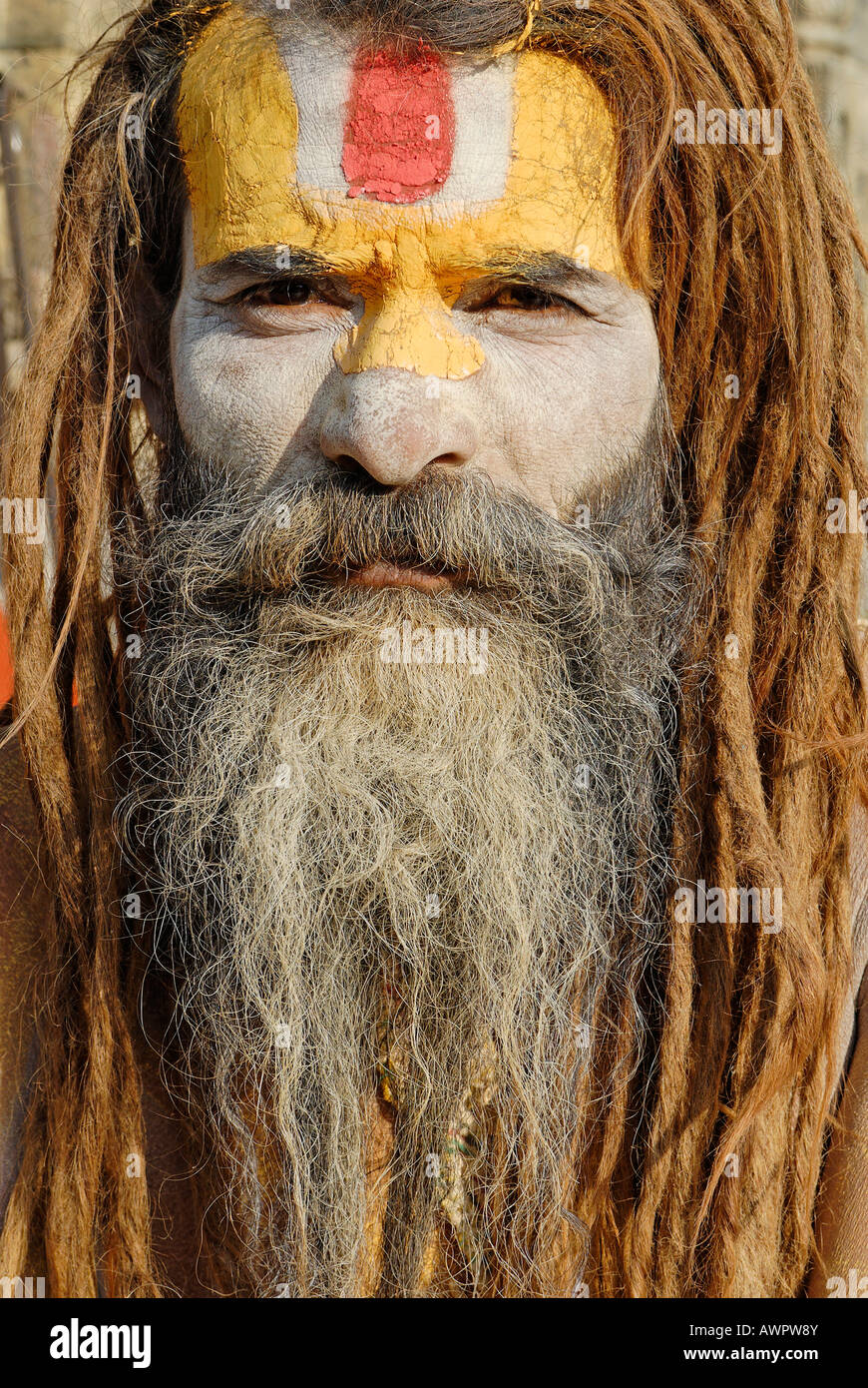 Sadhu, holy man, Pashupatinath, Kathmandu, Nepal Stock Photo Alamy