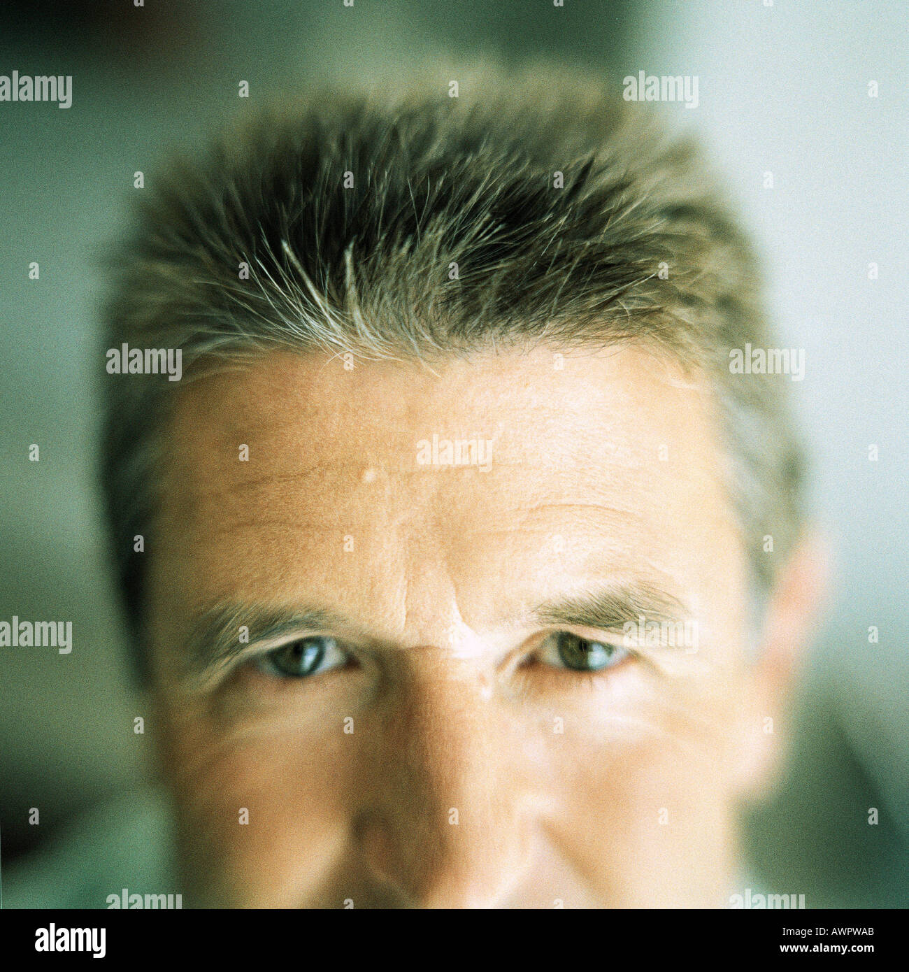 Partial view of man's face Stock Photo