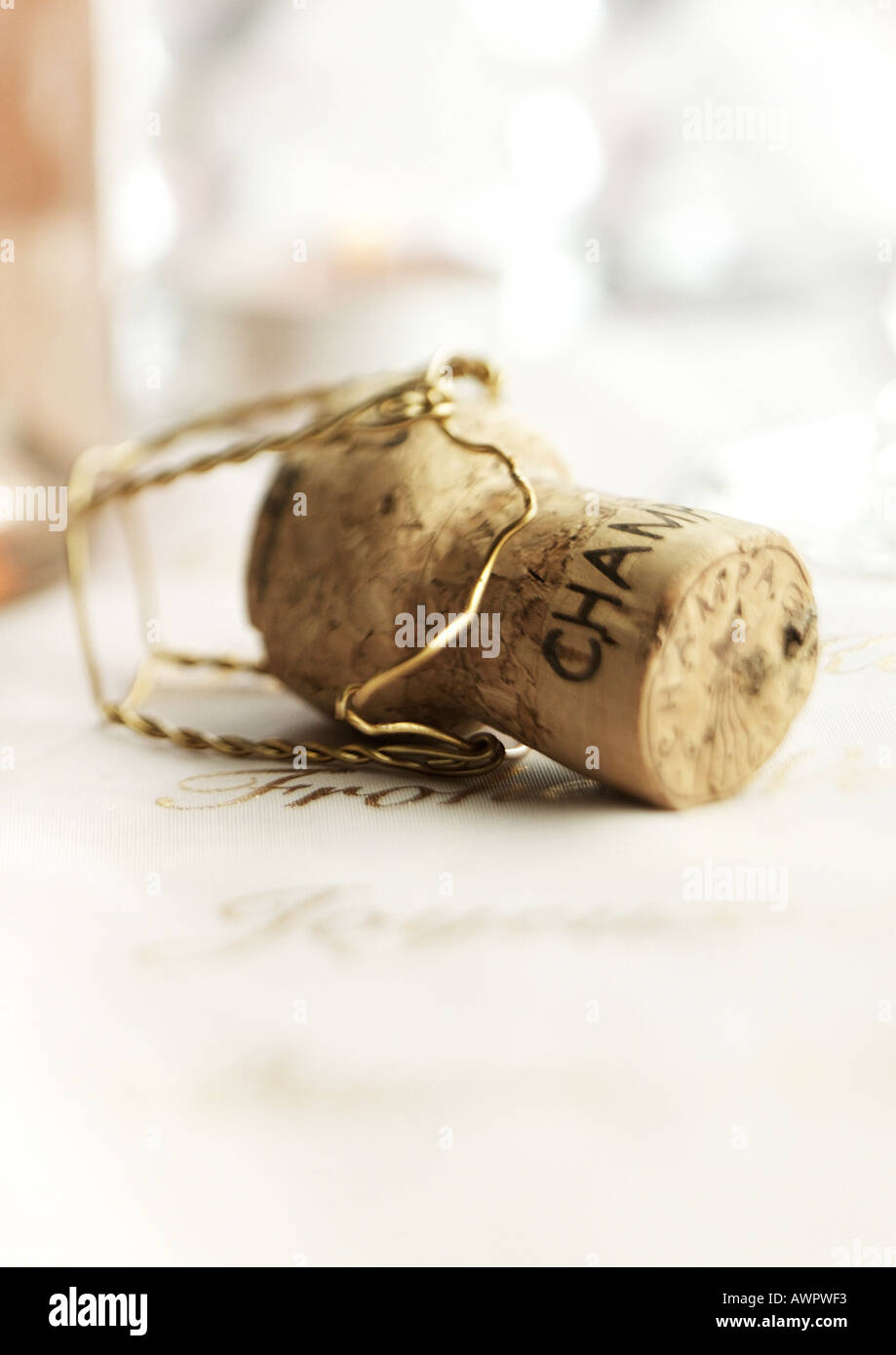 Champagne cork Stock Photo Alamy